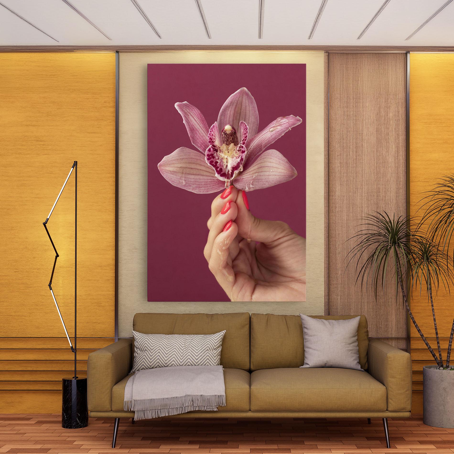 Tablou Canvas Orchid Holding mockup 9