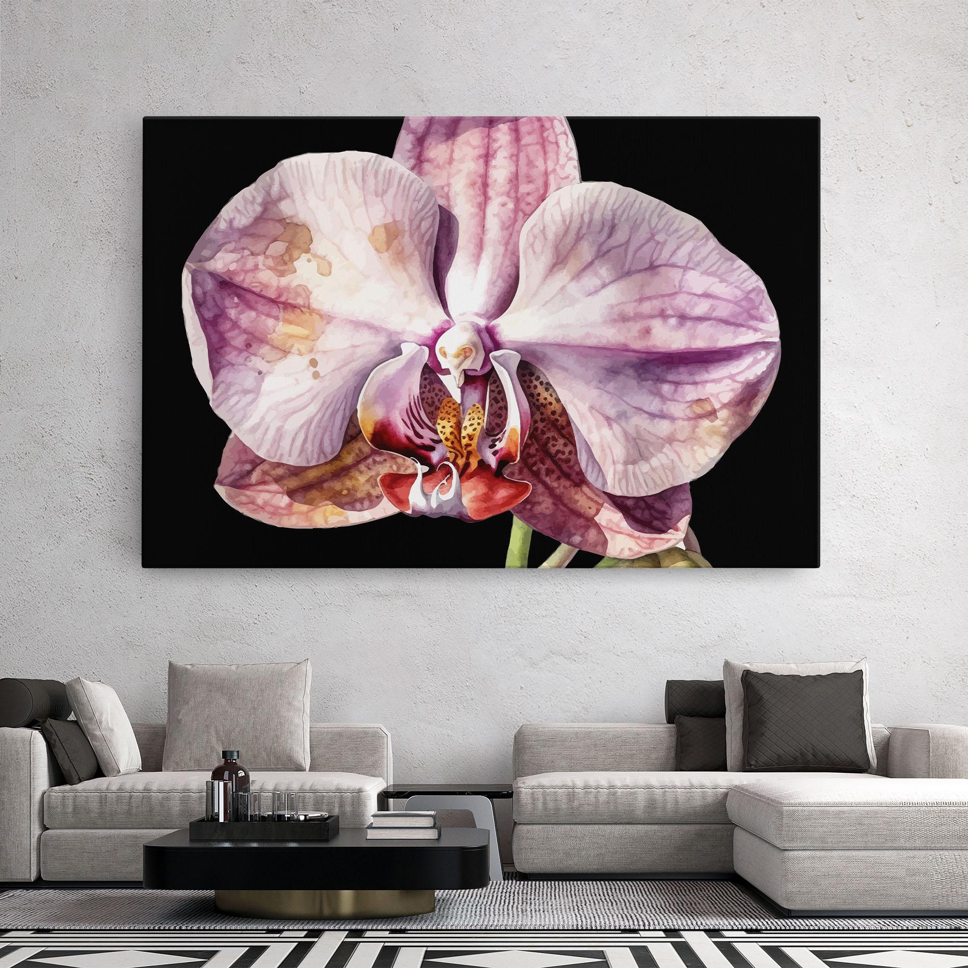 Tablou Canvas Painted Orchid mockup 2