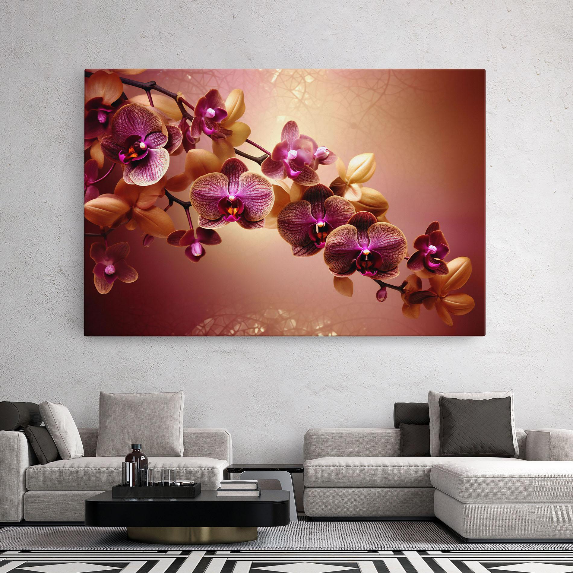 Tablou Canvas Purple Cream Orchid mockup 2