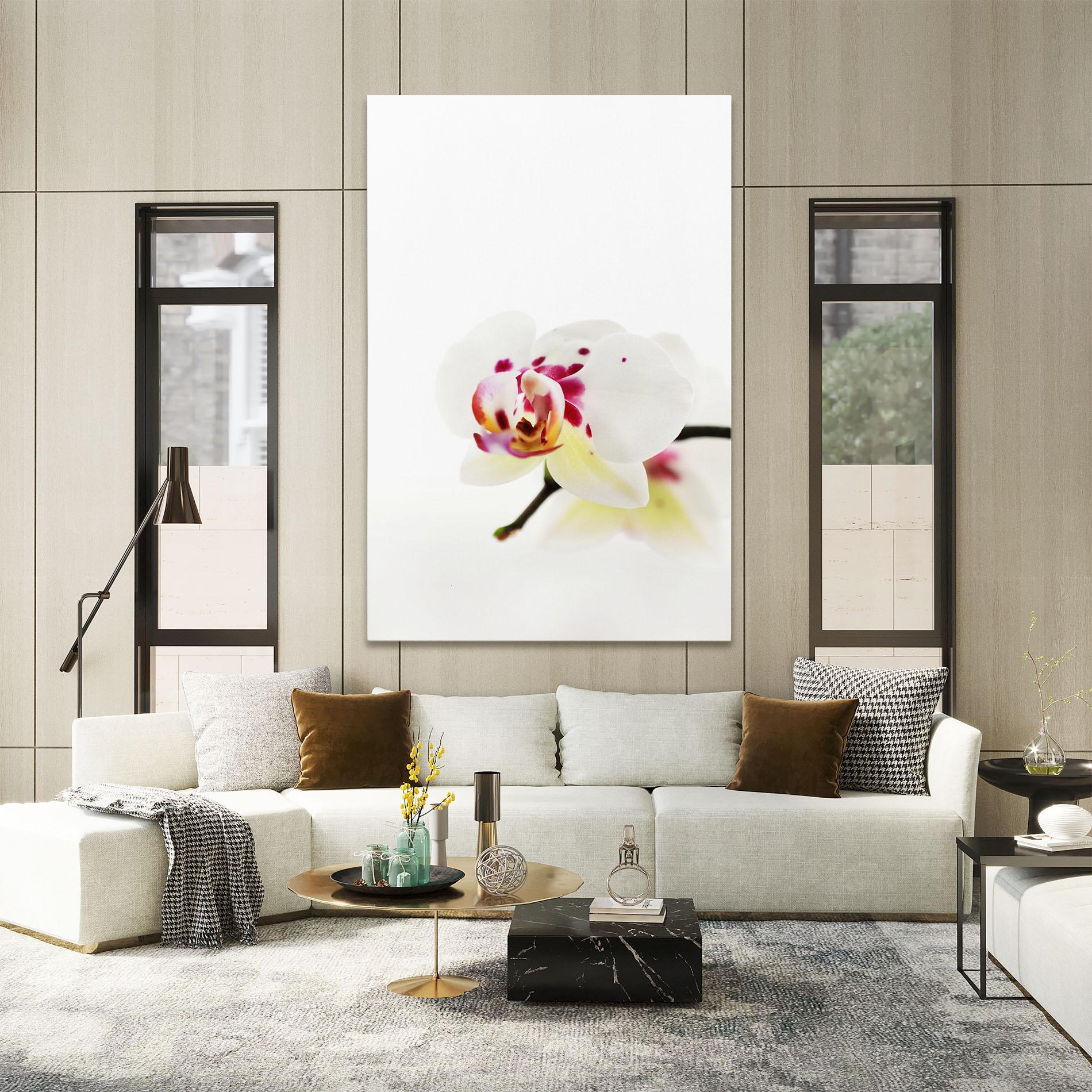 Tablou Canvas Clean White Orchid mockup 2
