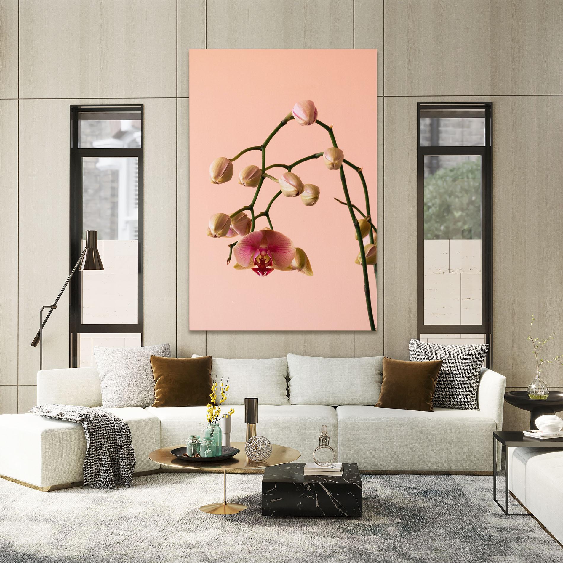 Tablou Canvas Orchids On Pink mockup 2