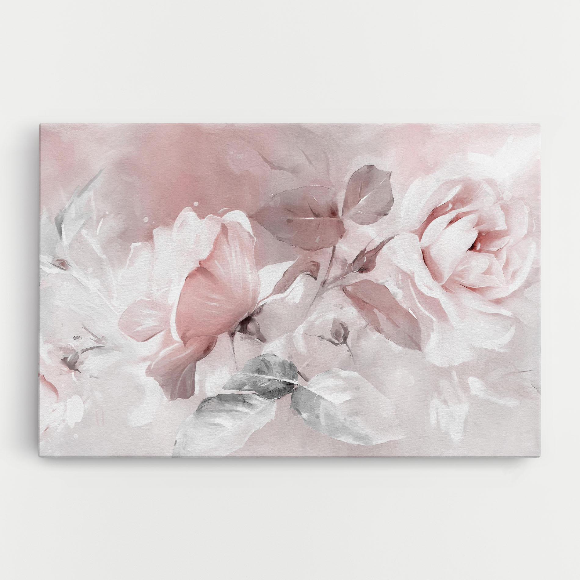 Tablou Canvas Abstract Pink Flowers mockup 0
