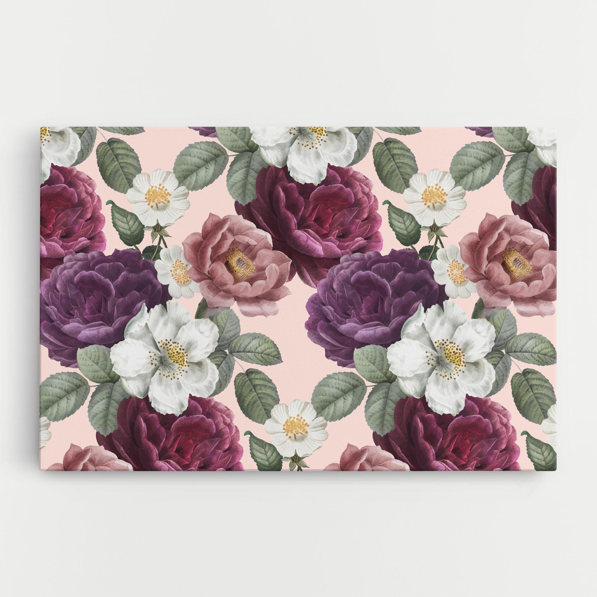 Tablou Canvas Amestec Flori mockup 0