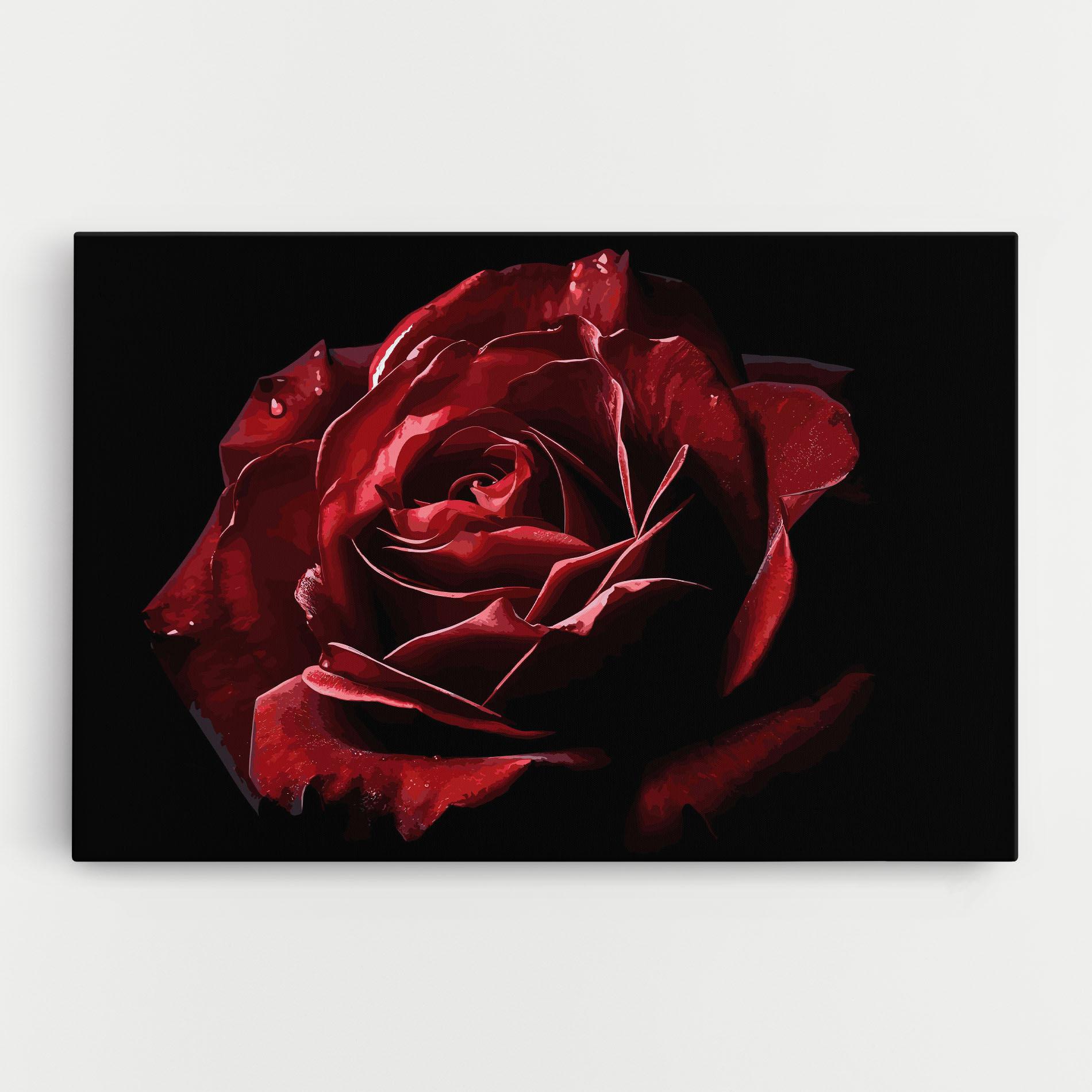 Tablou Canvas Big Red Rose mockup 0
