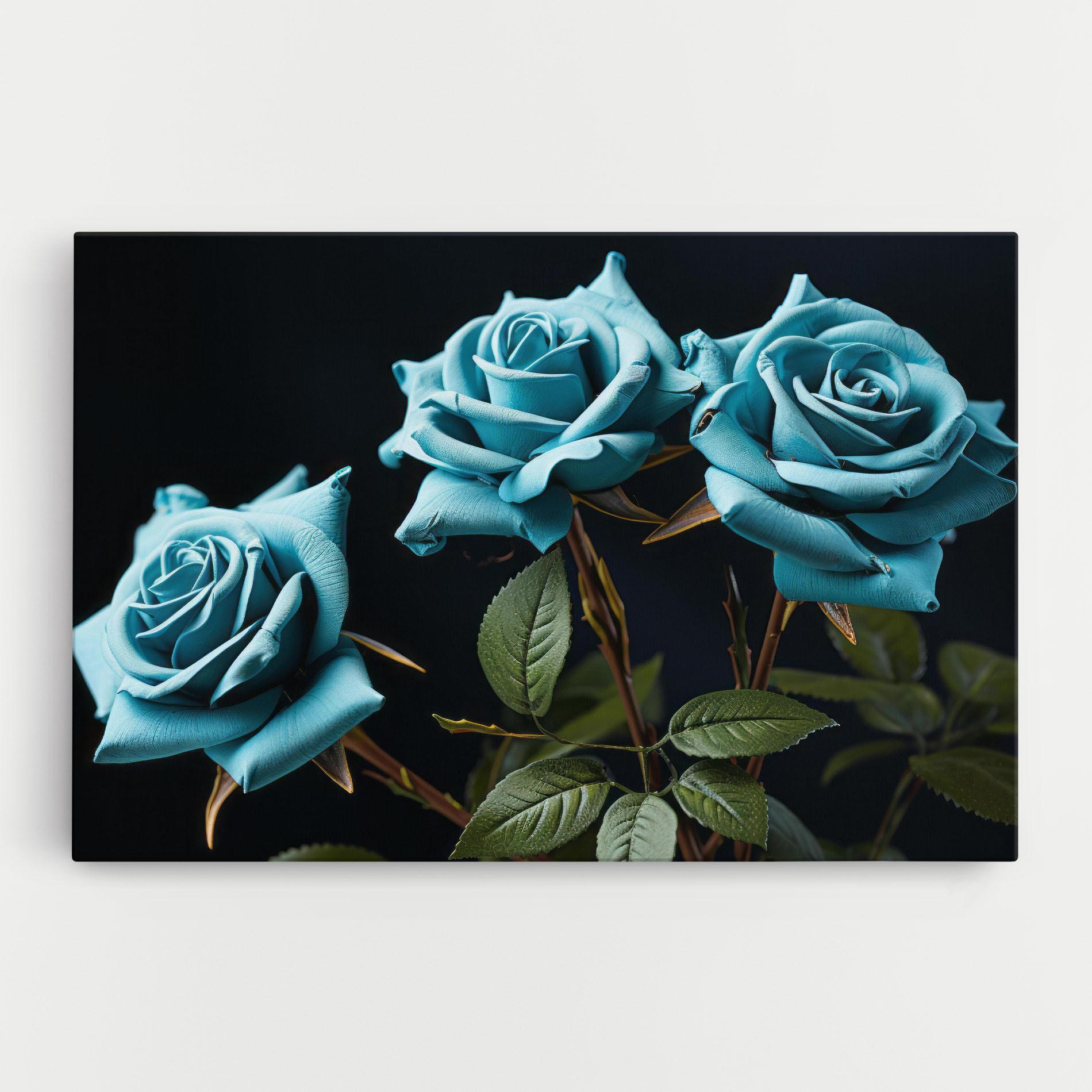 Tablou Canvas Blue Roses mockup 0