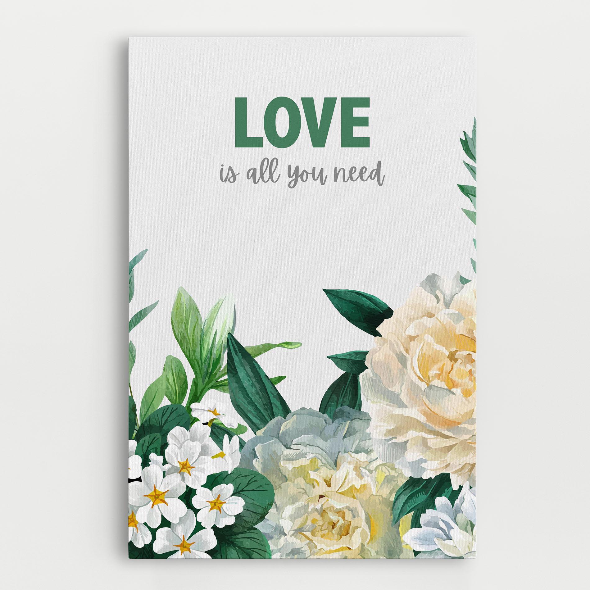 Tablou Canvas Green Rose Love mockup 0