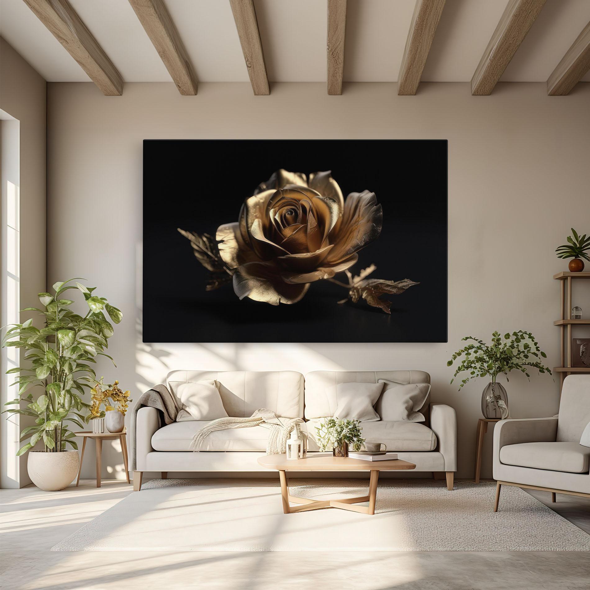 Tablou Canvas Gold Rose mockup 6