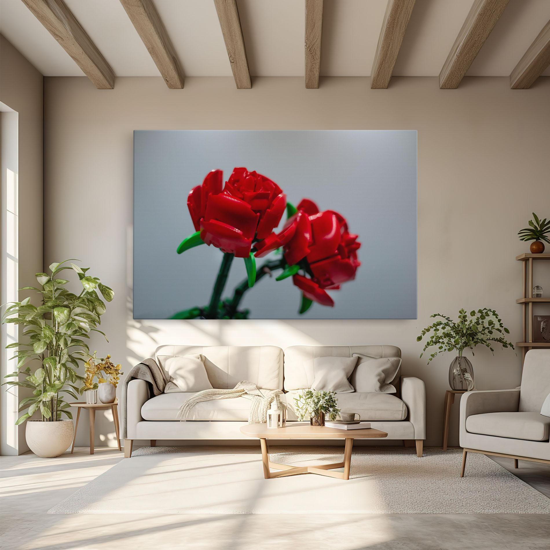 Tablou Canvas Lego Red Roses mockup 6