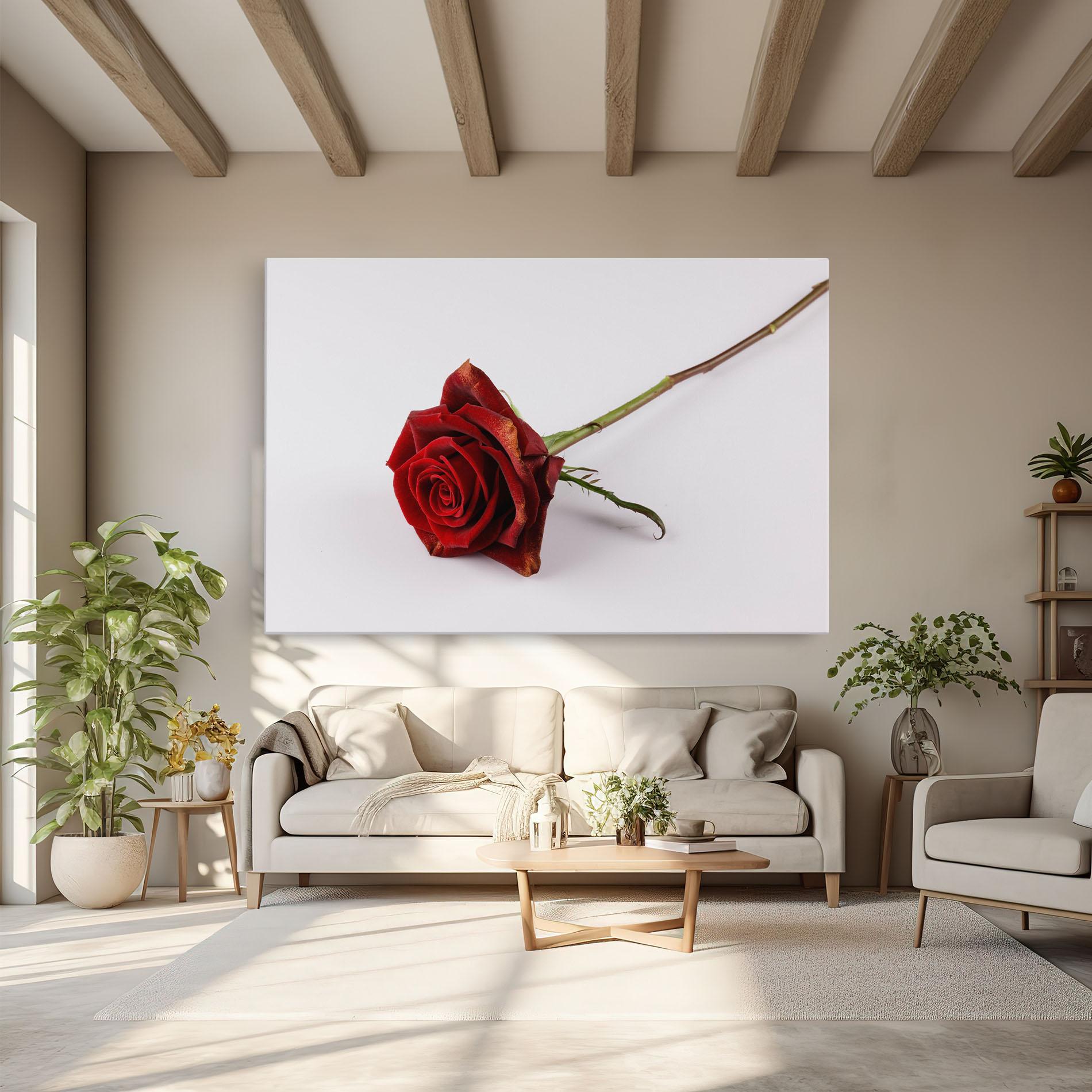 Tablou Canvas Lonely Rose mockup 6