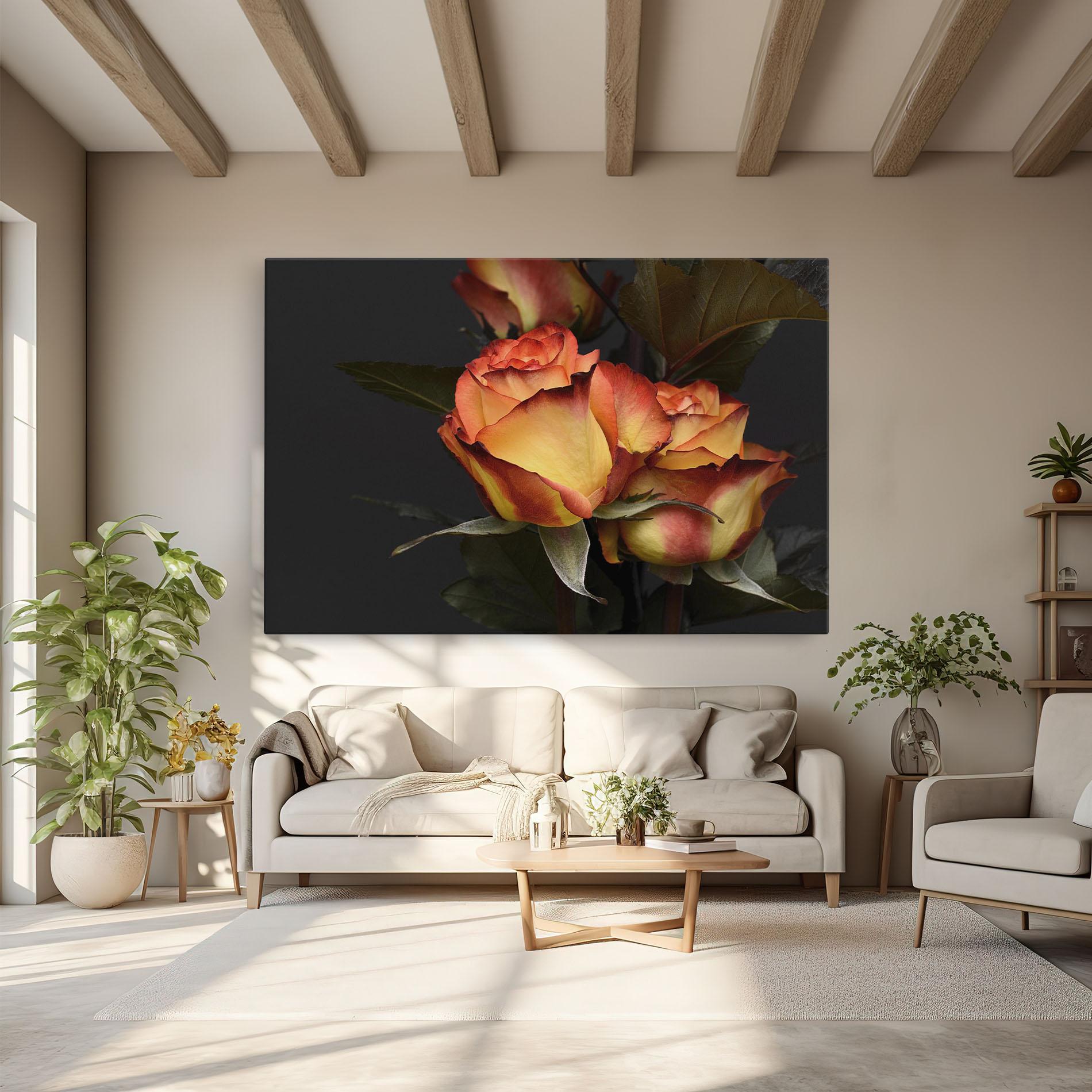 Tablou Canvas Orange Rose mockup 6