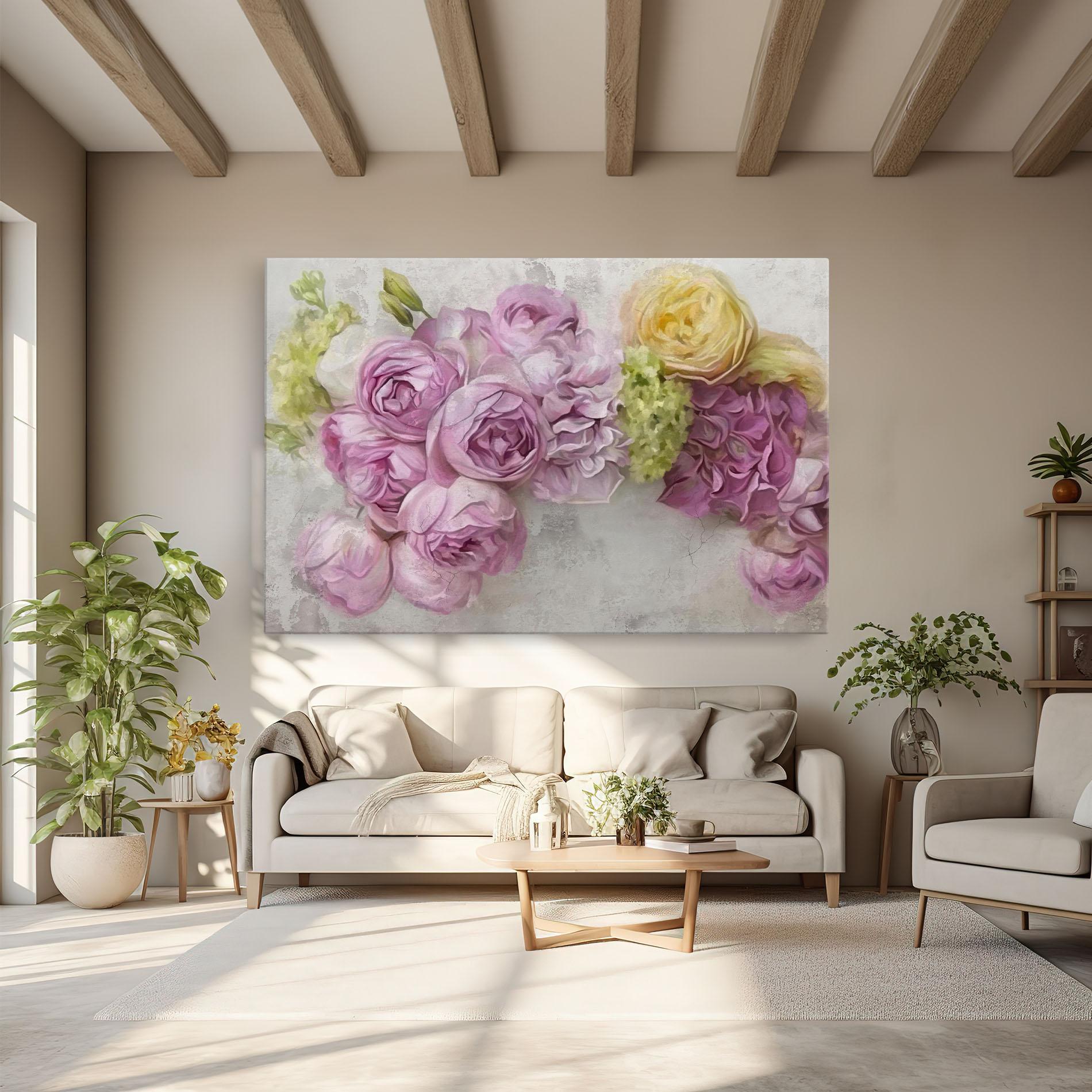 Tablou Canvas Trandafiri Colorati mockup 6