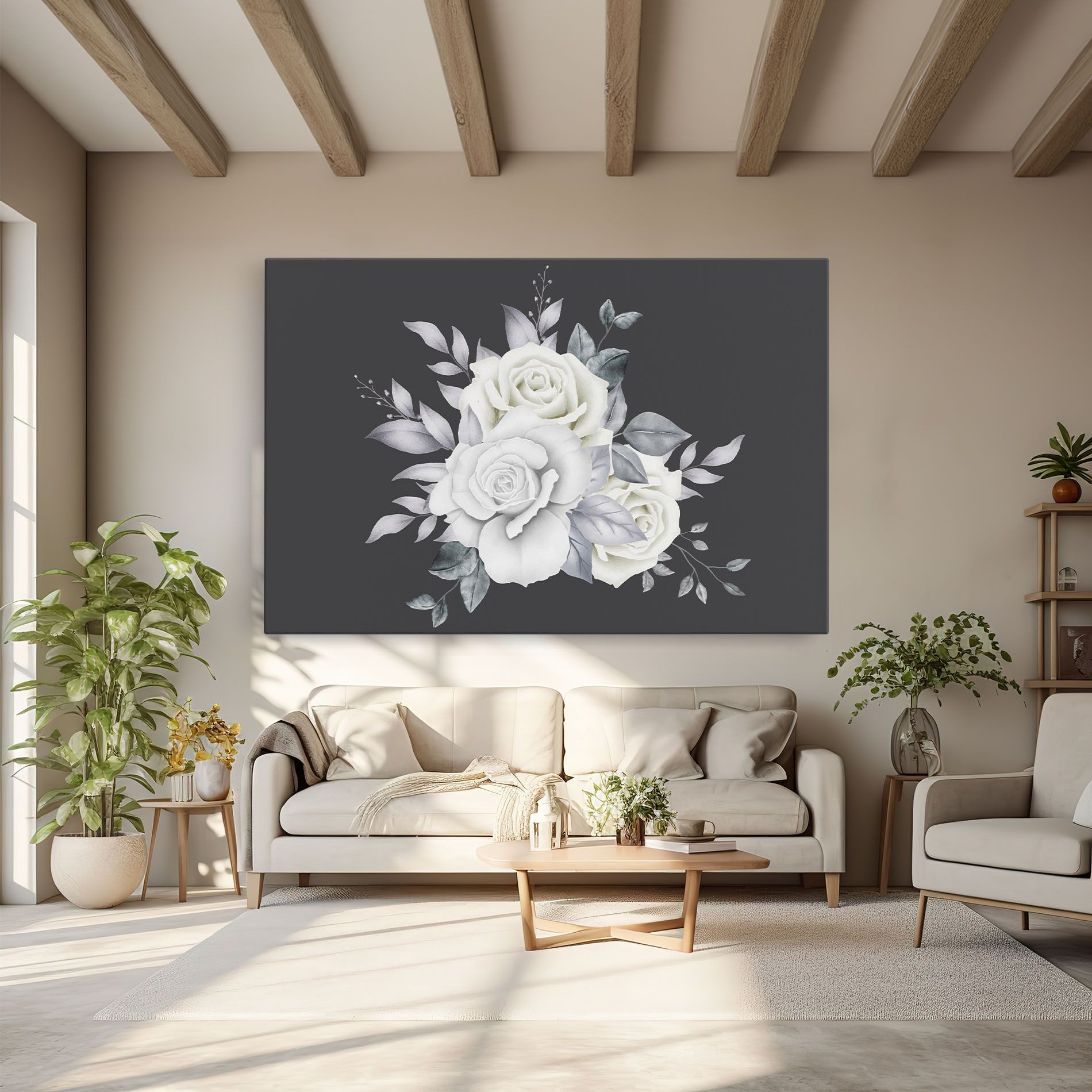 White Grey Rose mockup 6