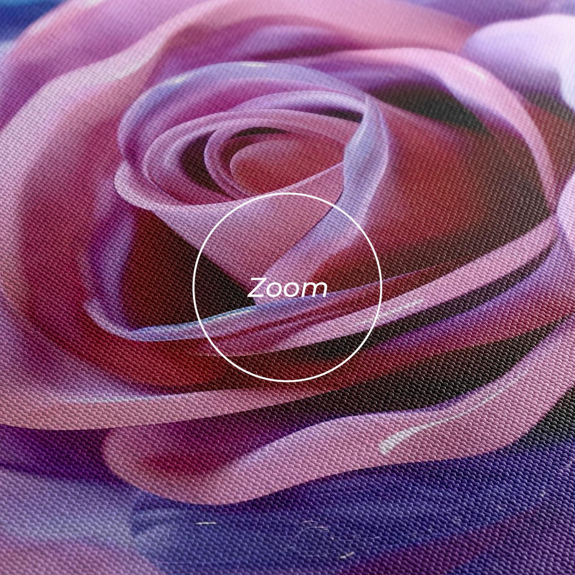 Tablou Canvas Beautiful Blue Pink Rose mockup 3