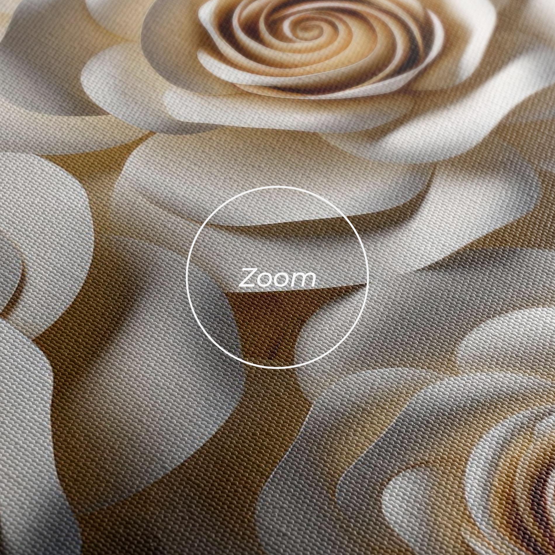 Tablou Canvas Cream Roses Wall mockup 3