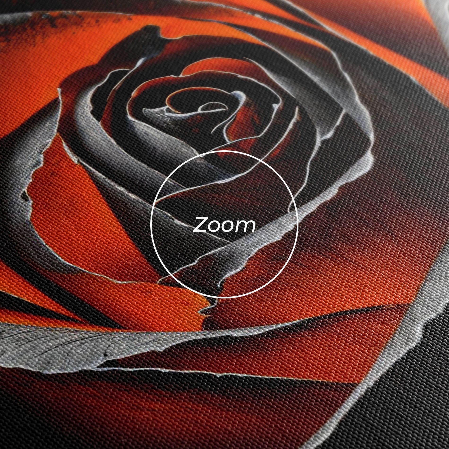 Grey Orange Rose mockup 3