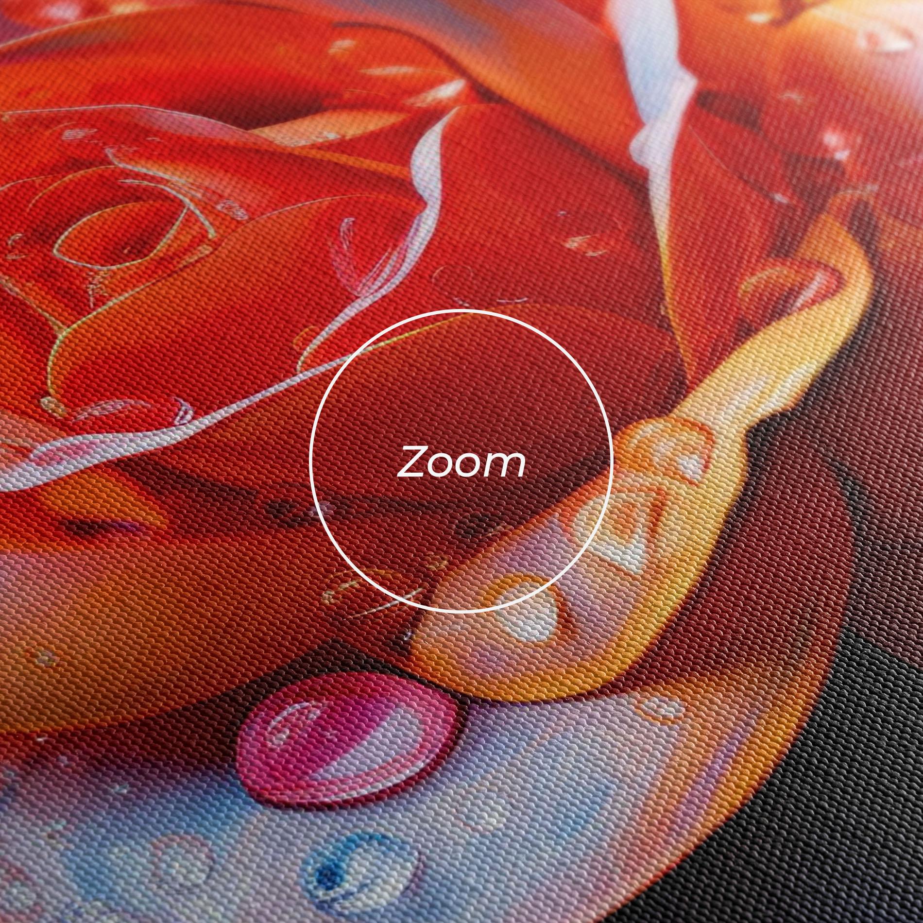 Tablou Canvas Orange Blue Rose mockup 3