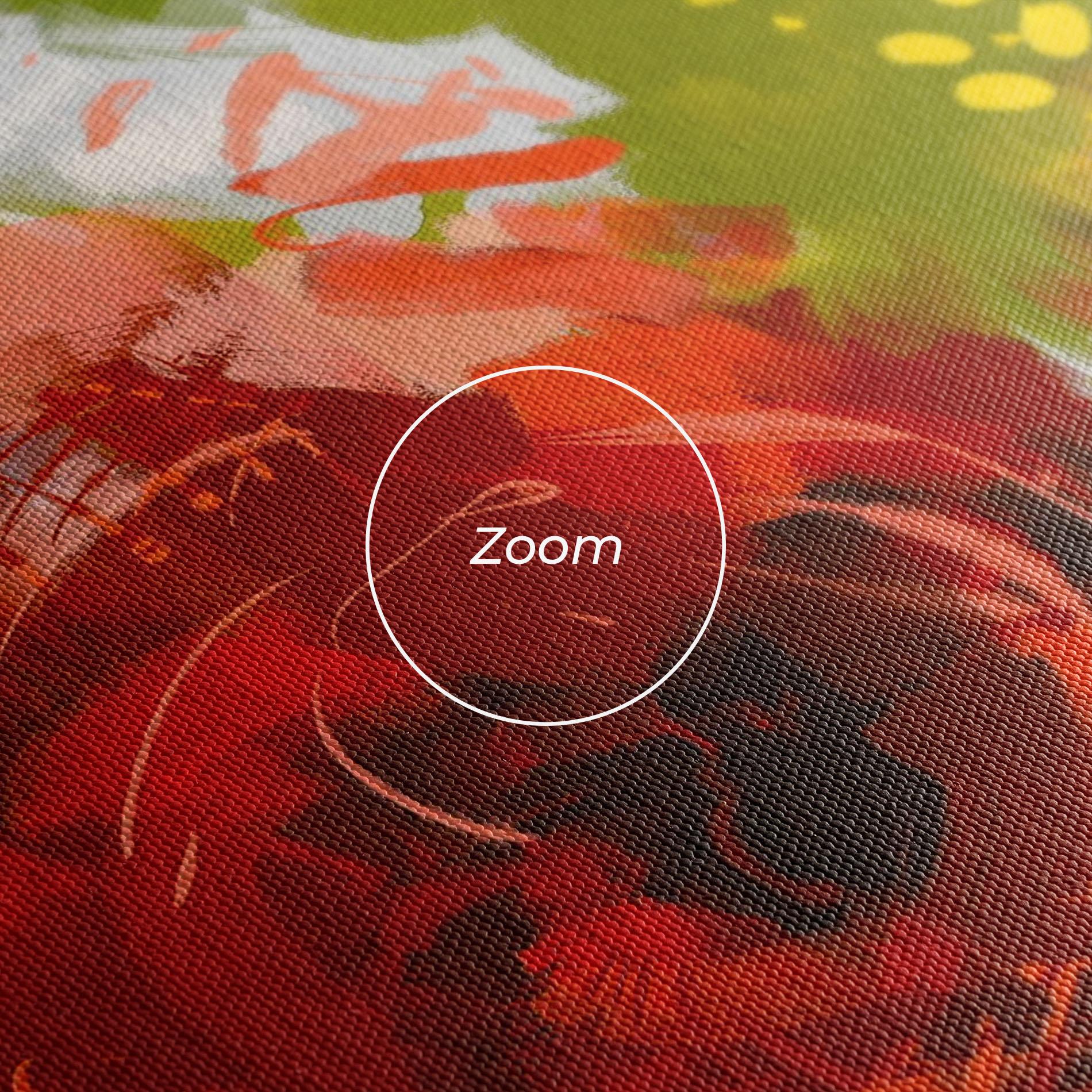 Tablou Canvas Red Rose Painting mockup 3