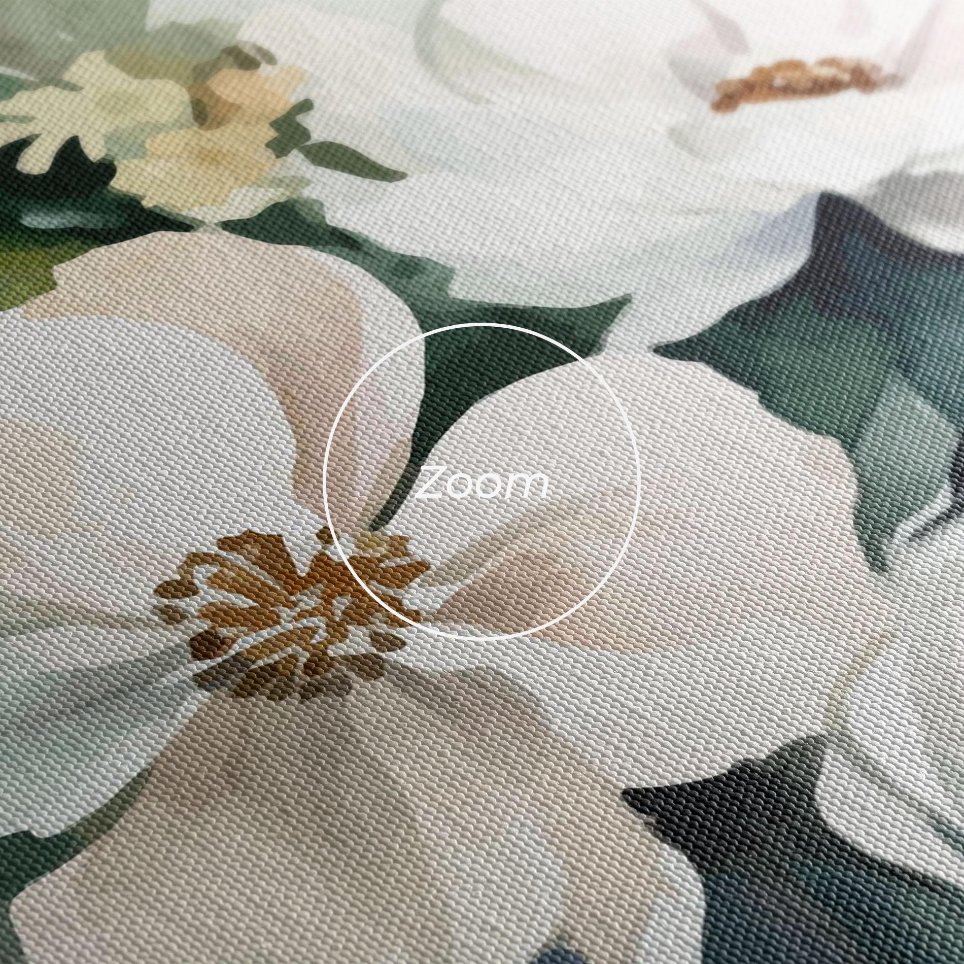 Tablou Canvas White Rose Paint mockup 3