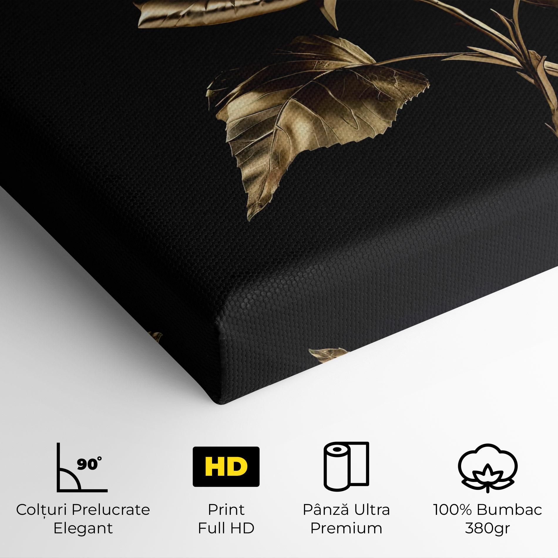 Tablou Canvas Beautiful Golden Rose mockup 4