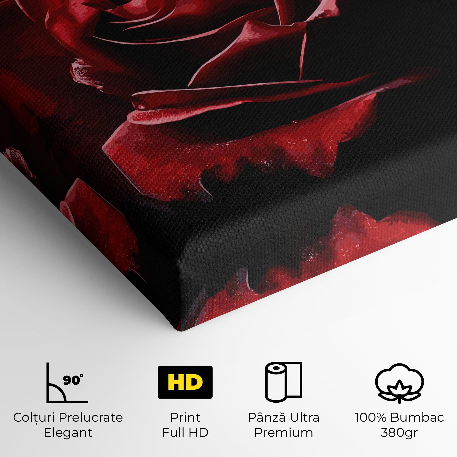 Tablou Canvas Big Red Rose mockup 4