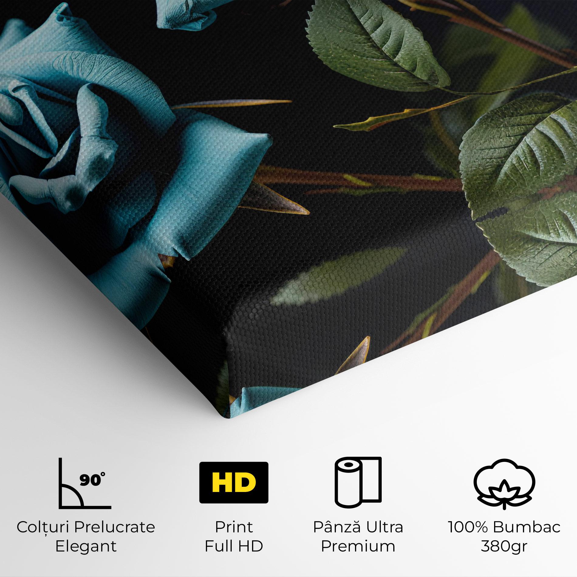 Tablou Canvas Blue Roses mockup 4