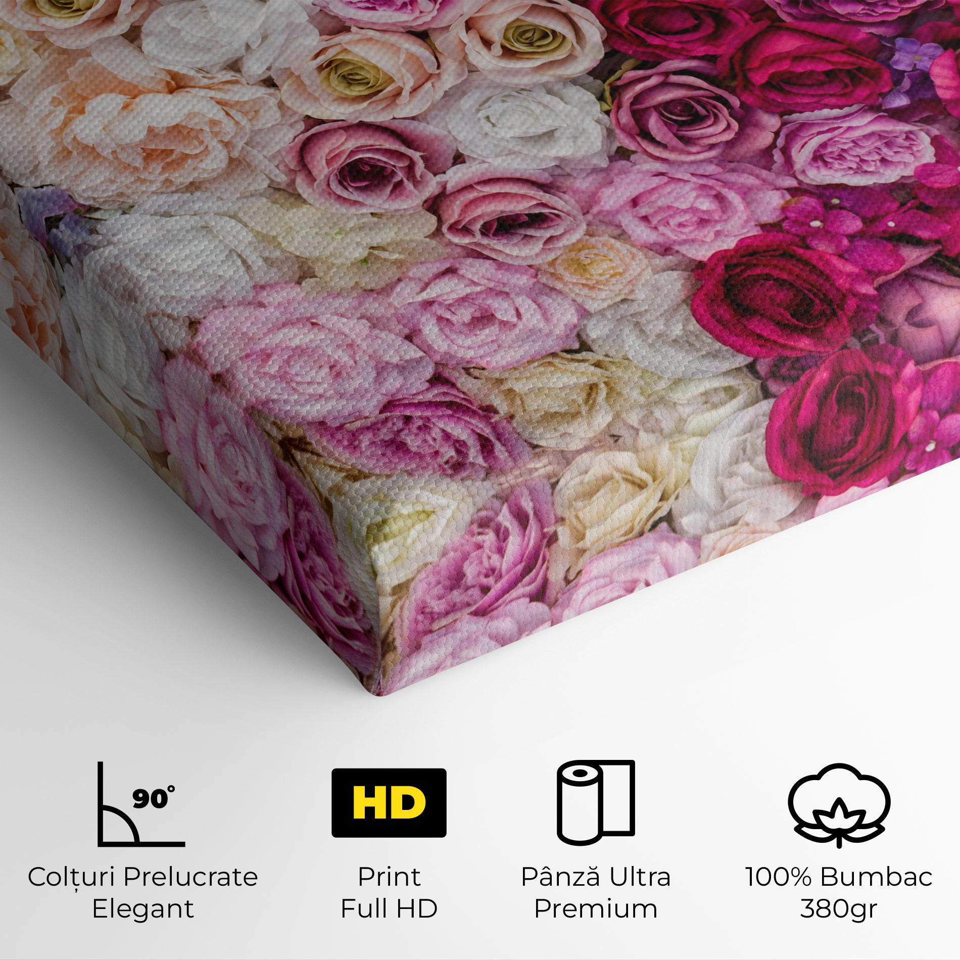 Tablou Canvas Perete Trandafiri mockup 4