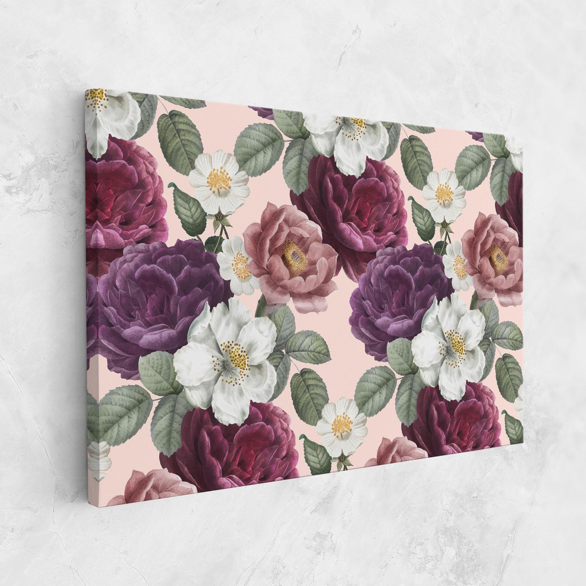 Tablou Canvas Amestec Flori mockup 1