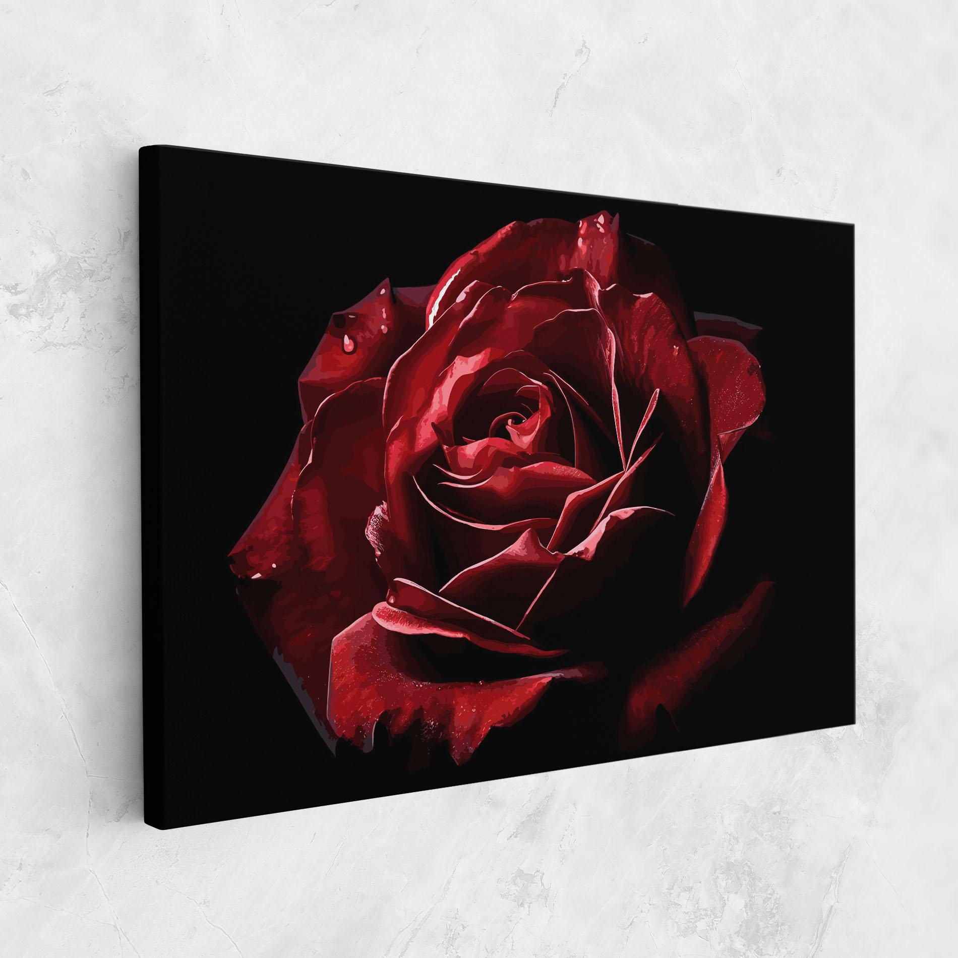 Tablou Canvas Big Red Rose mockup 1