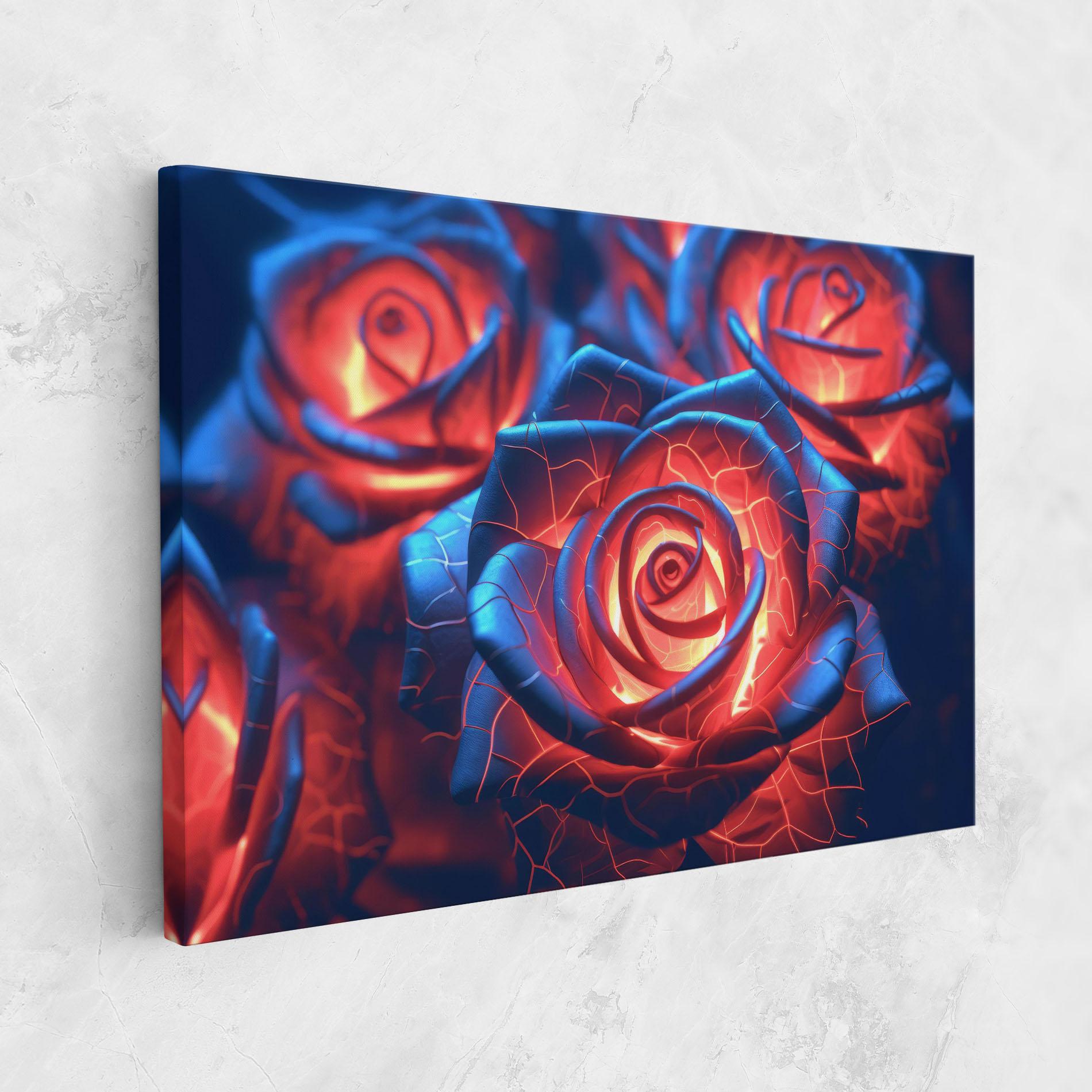 Tablou Canvas Glowing Roses mockup 1