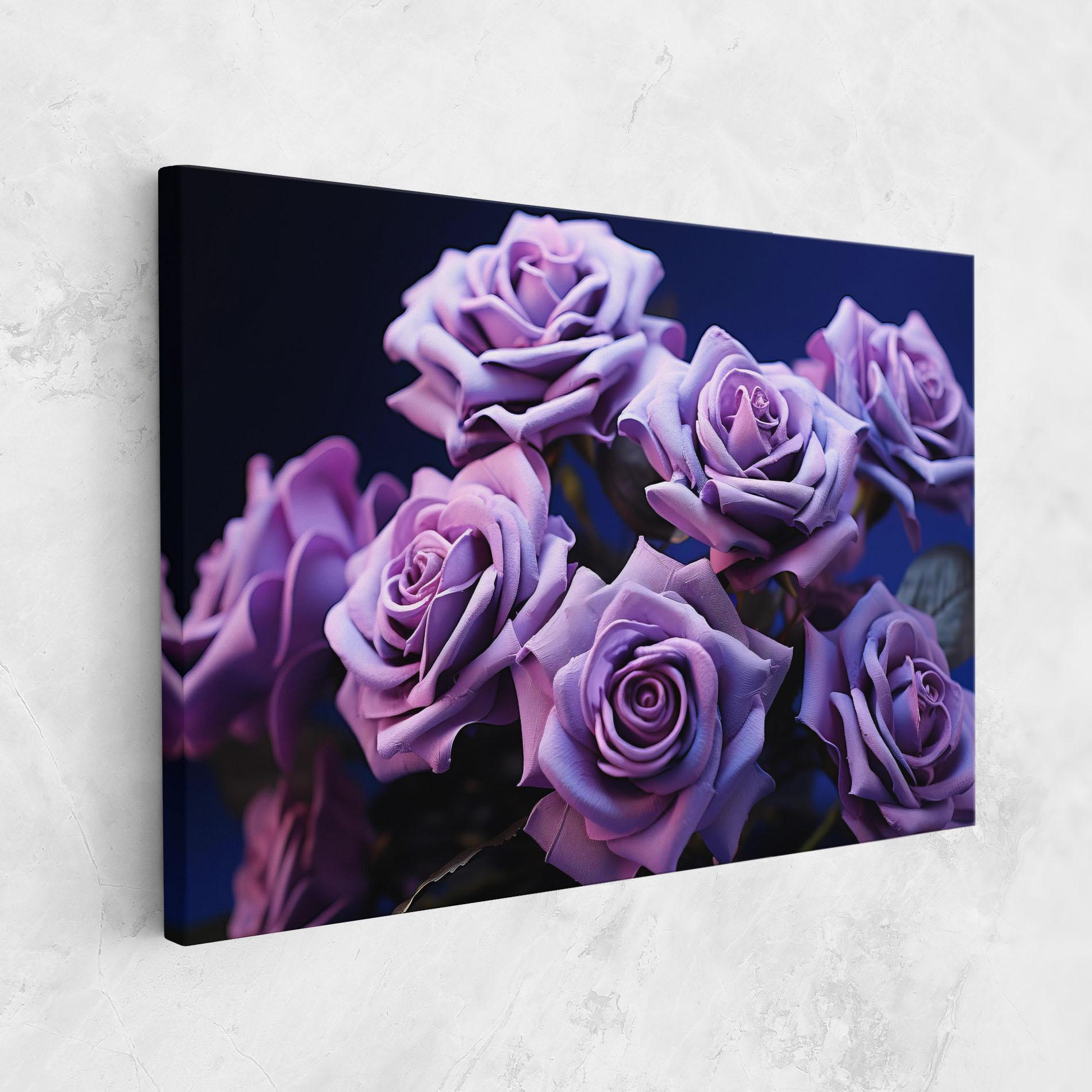 Tablou Canvas Pastel Purple Rose mockup 1