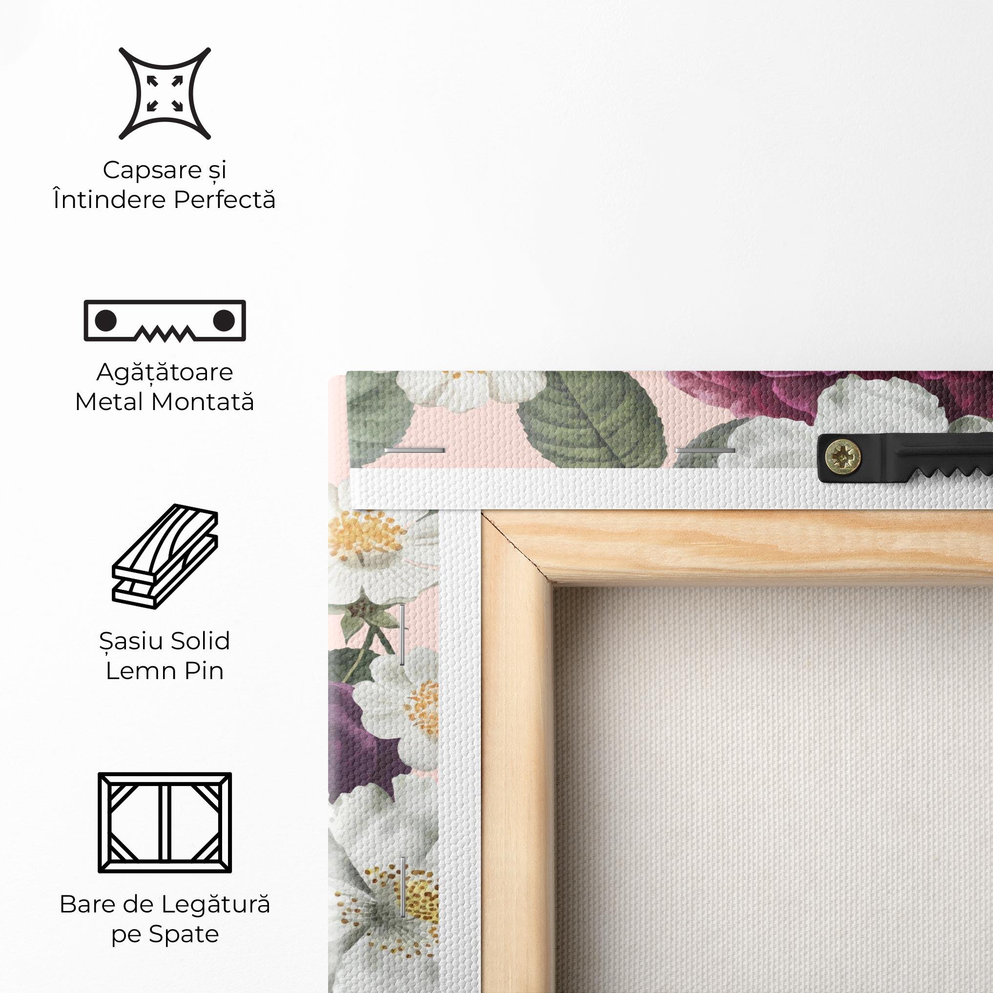 Tablou Canvas Amestec Flori mockup 5