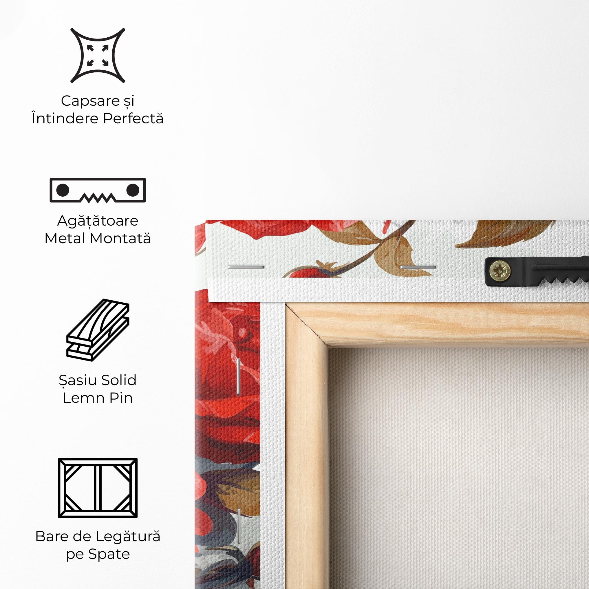 Tablou Canvas Beautiful Red Roses mockup 5