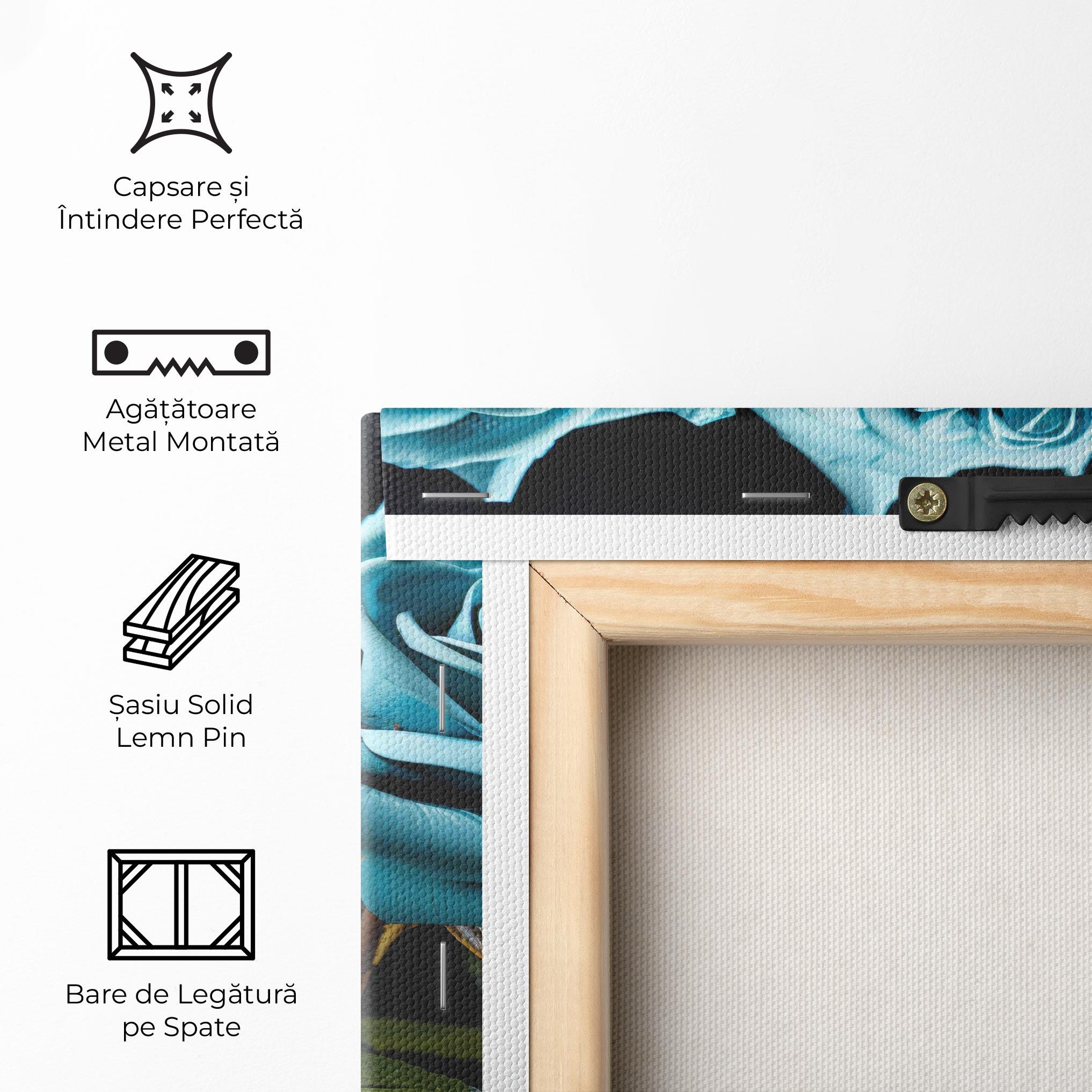 Tablou Canvas Blue Roses mockup 5