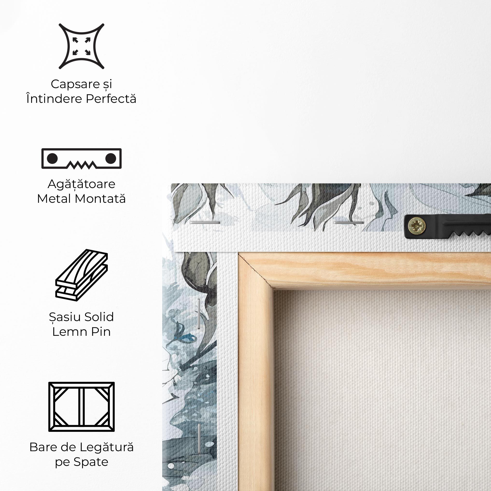 Blue White Rose mockup 5