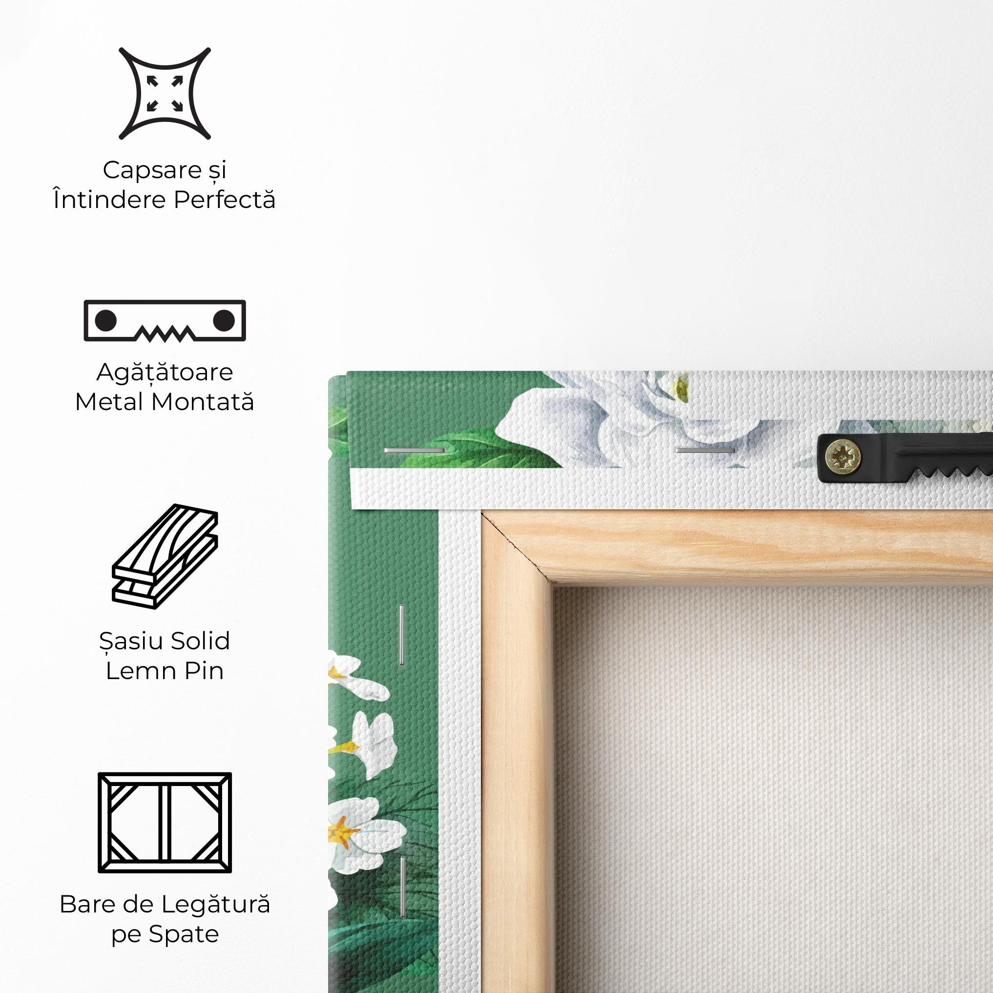 Tablou Canvas Love Green Rose mockup 5