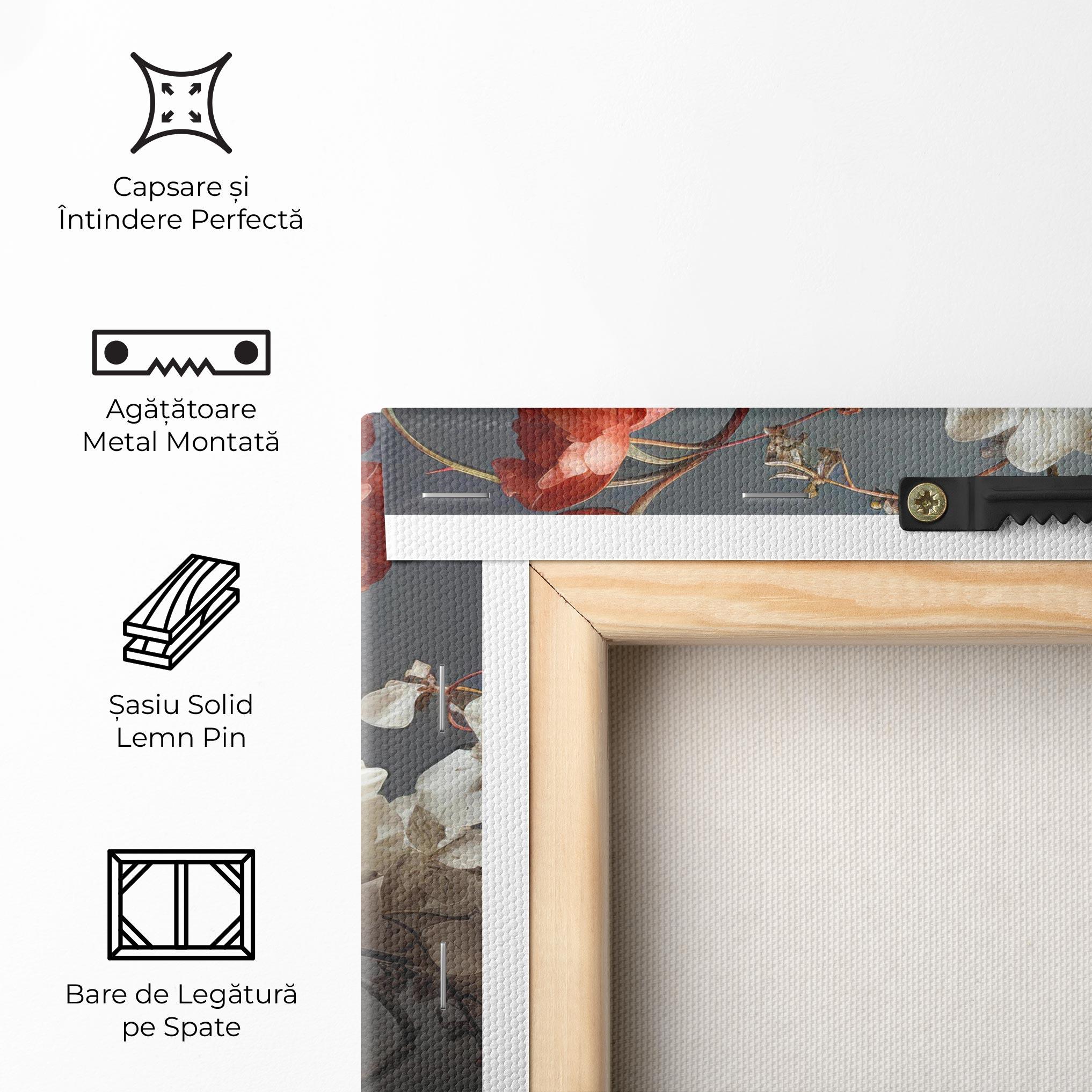 Tablou Canvas White Red Roses mockup 5
