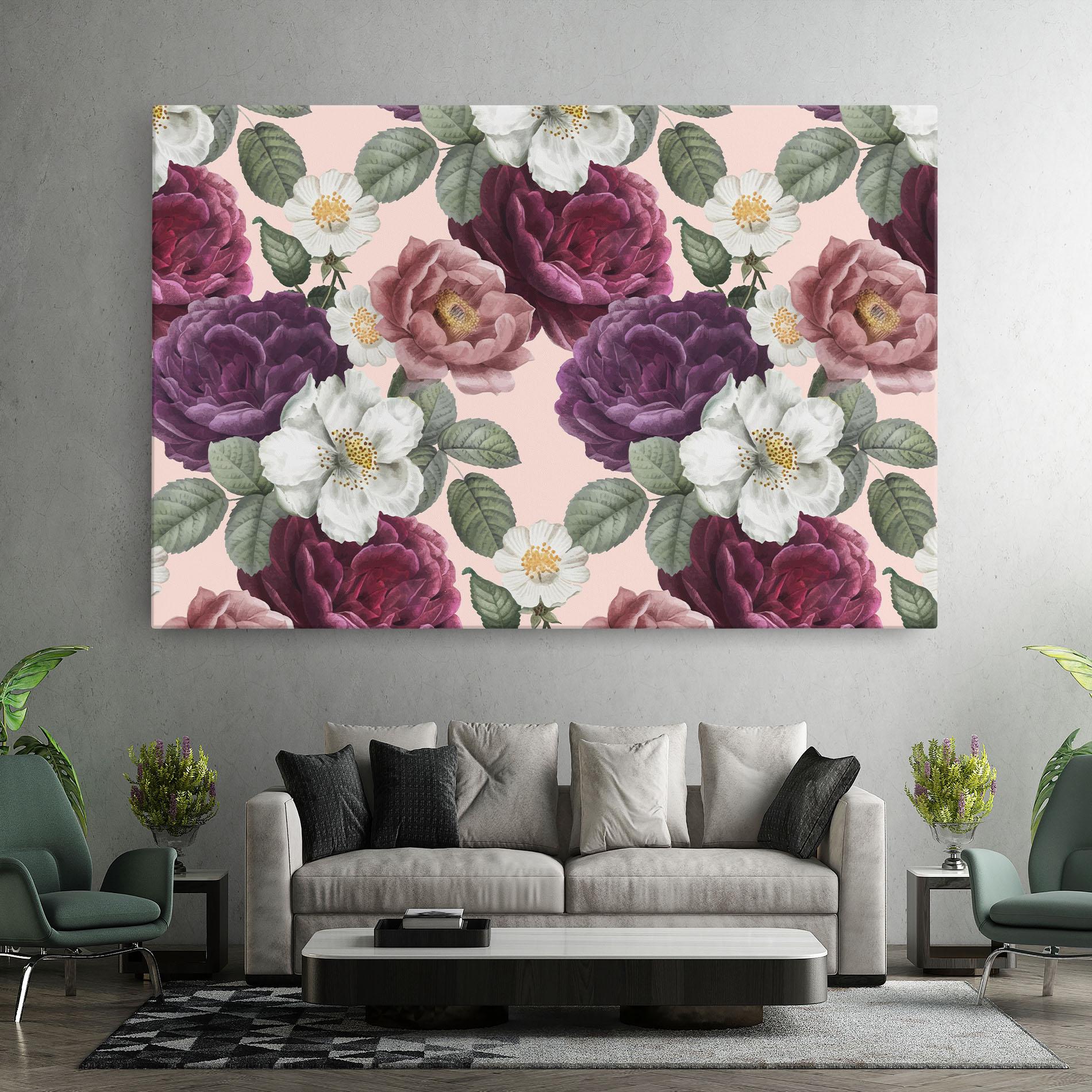 Tablou Canvas Amestec Flori mockup 7