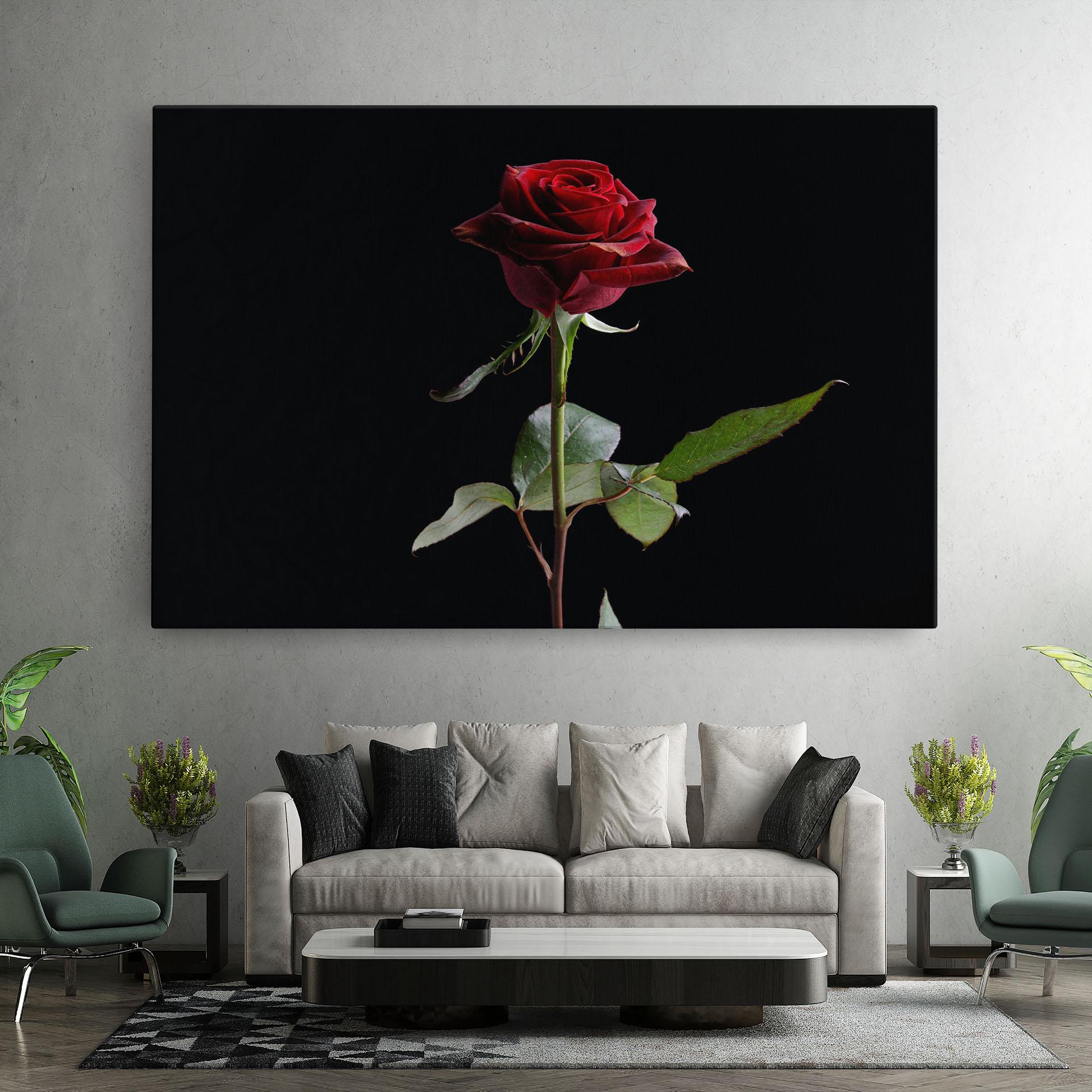 Tablou Canvas Beautiful Red Rose mockup 7