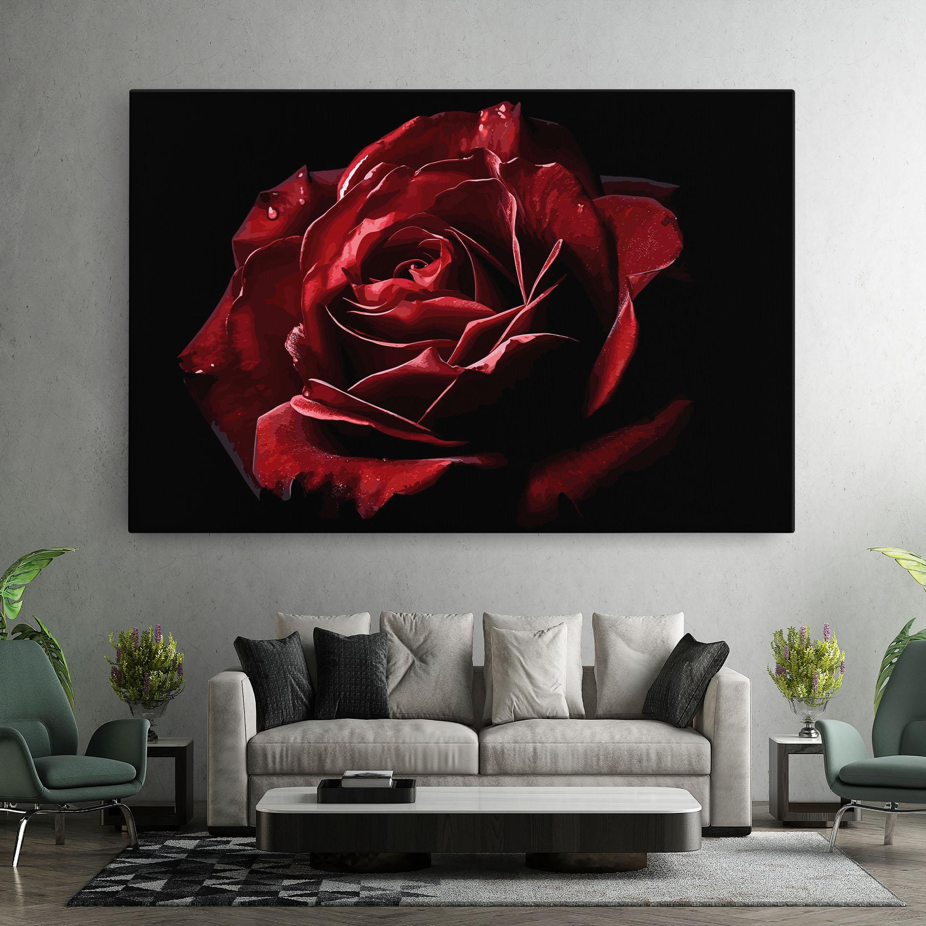 Tablou Canvas Big Red Rose mockup 7