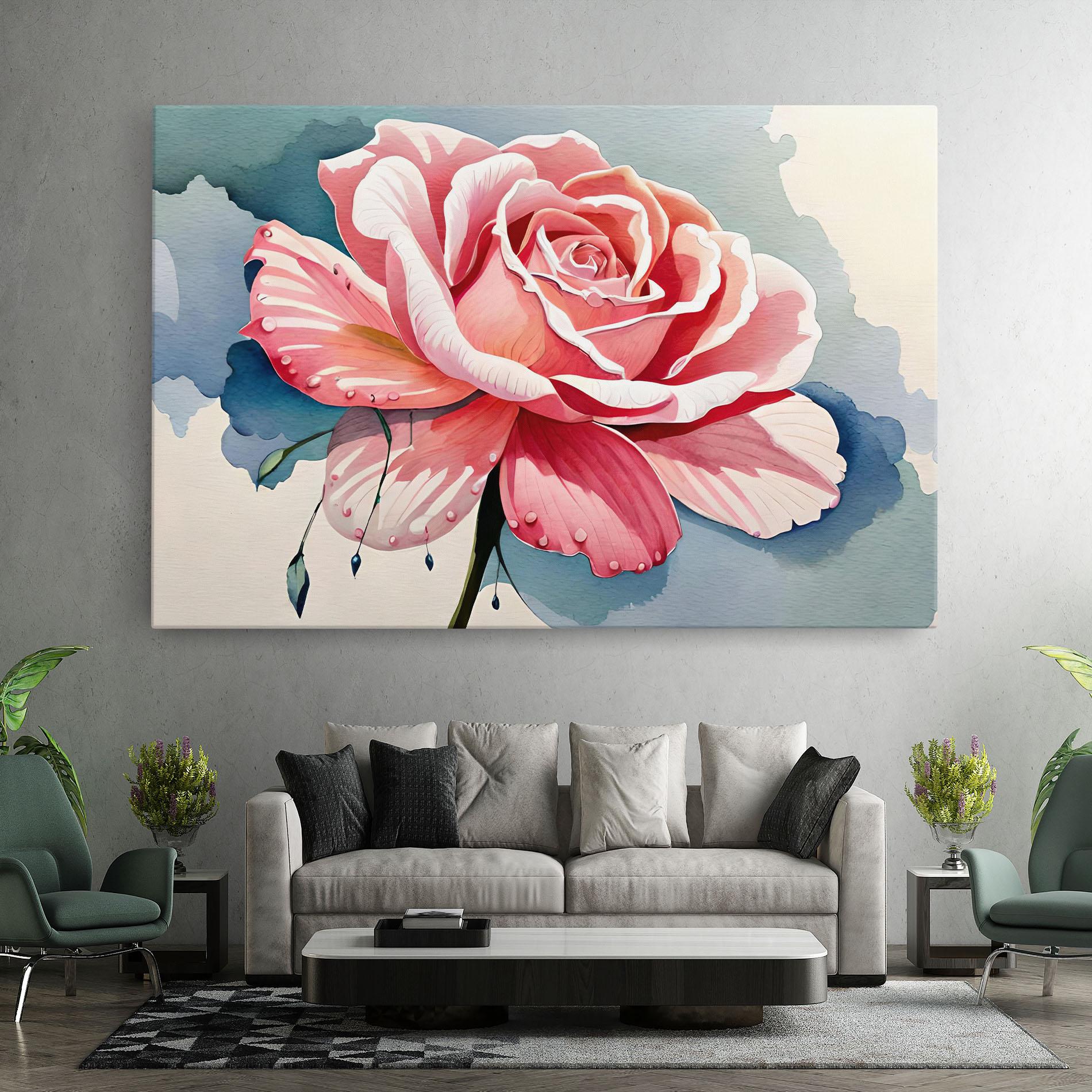 Tablou Canvas Bih Pink Rose mockup 7