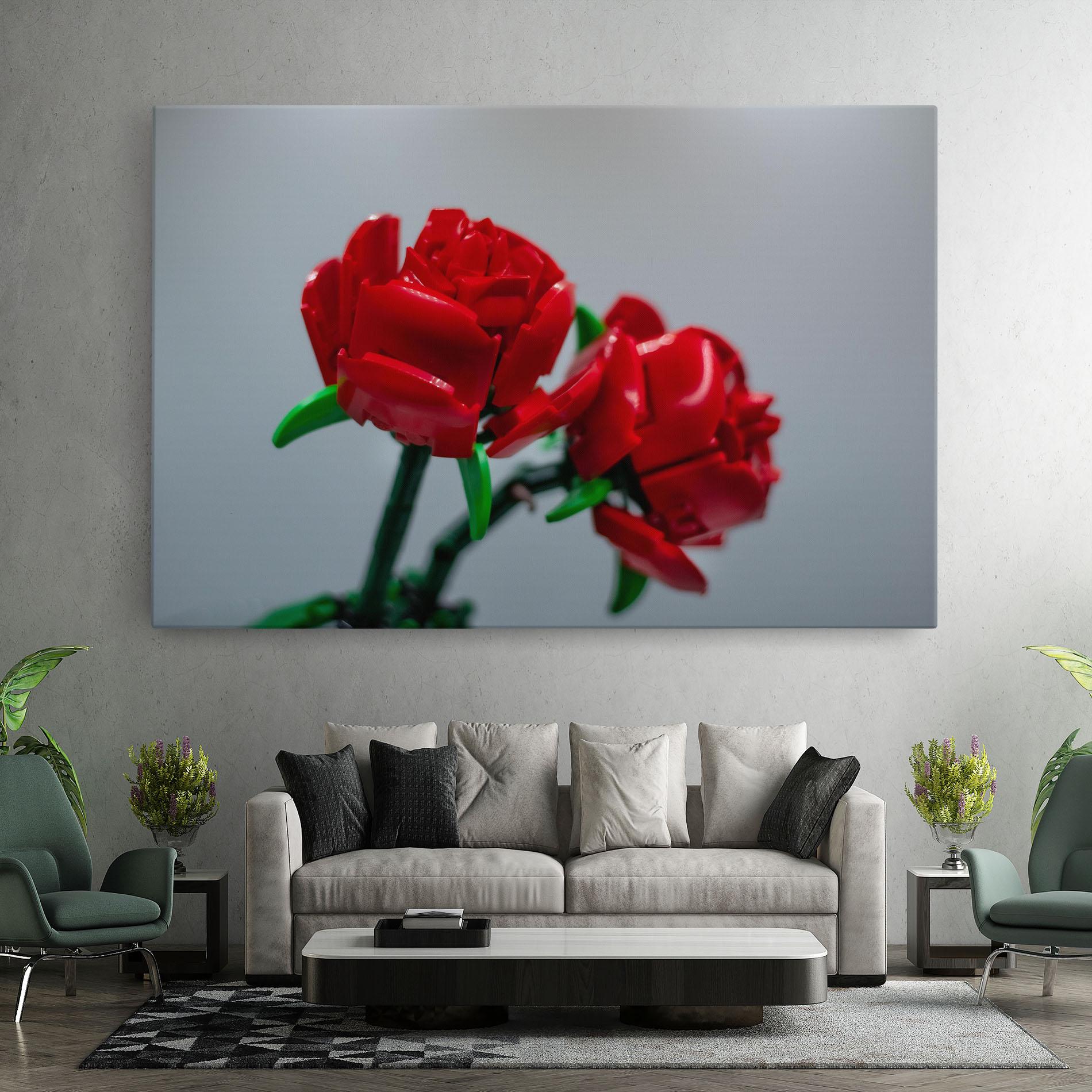 Tablou Canvas Lego Red Roses mockup 7