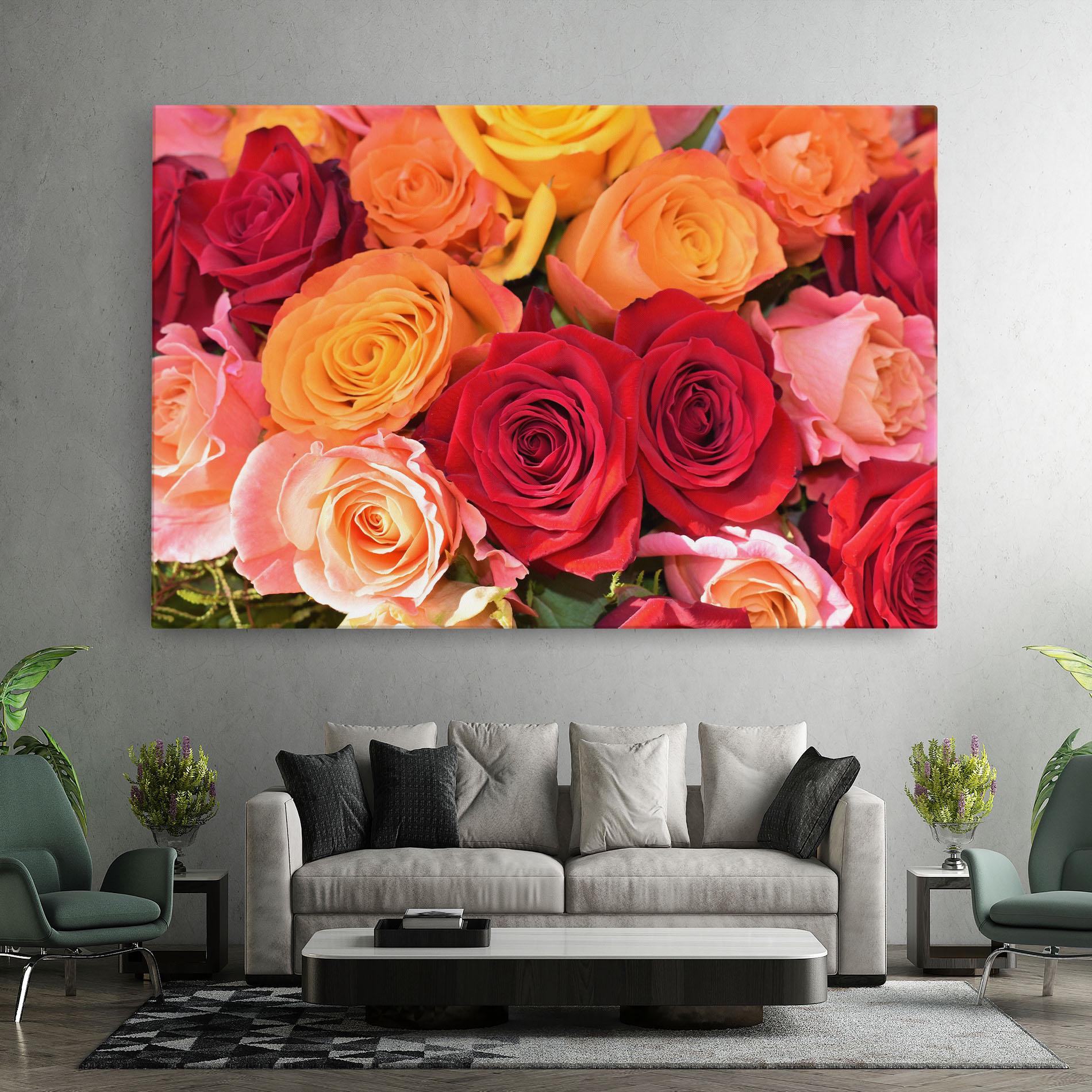Tablou Canvas Mixed Roses mockup 7