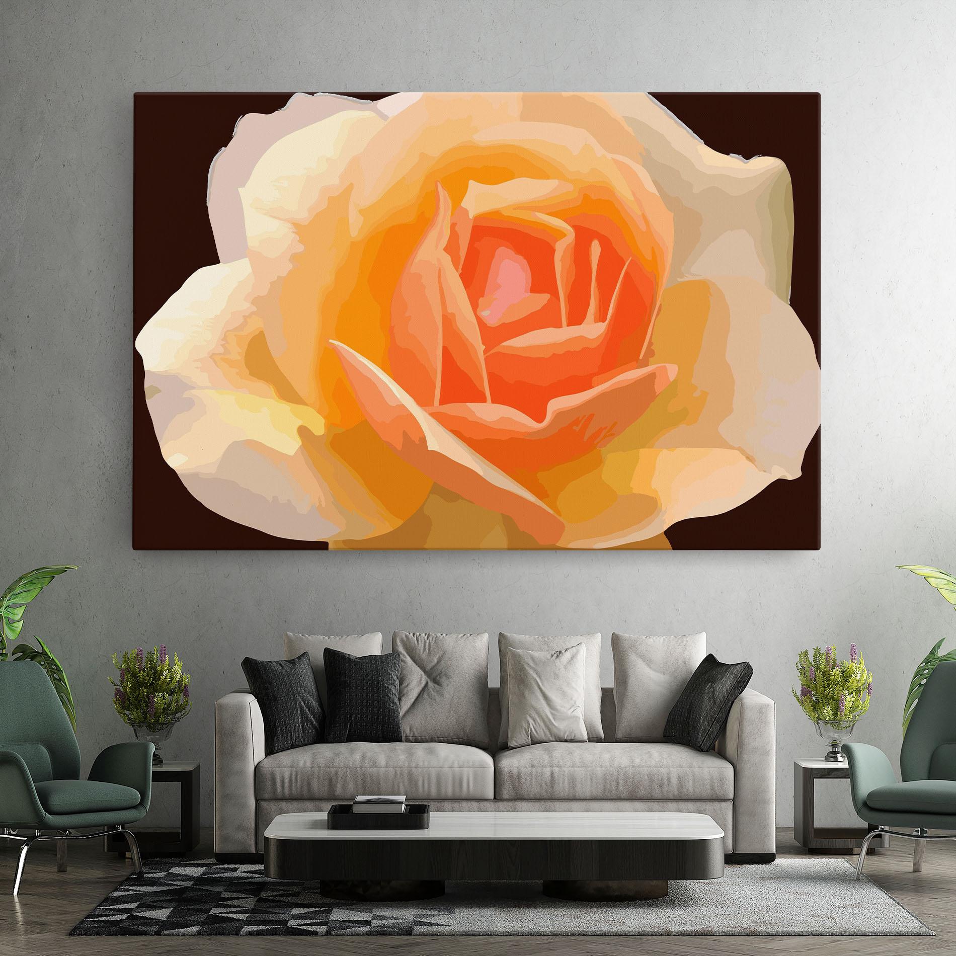 Tablou Canvas Orange Rose Ioana mockup 7