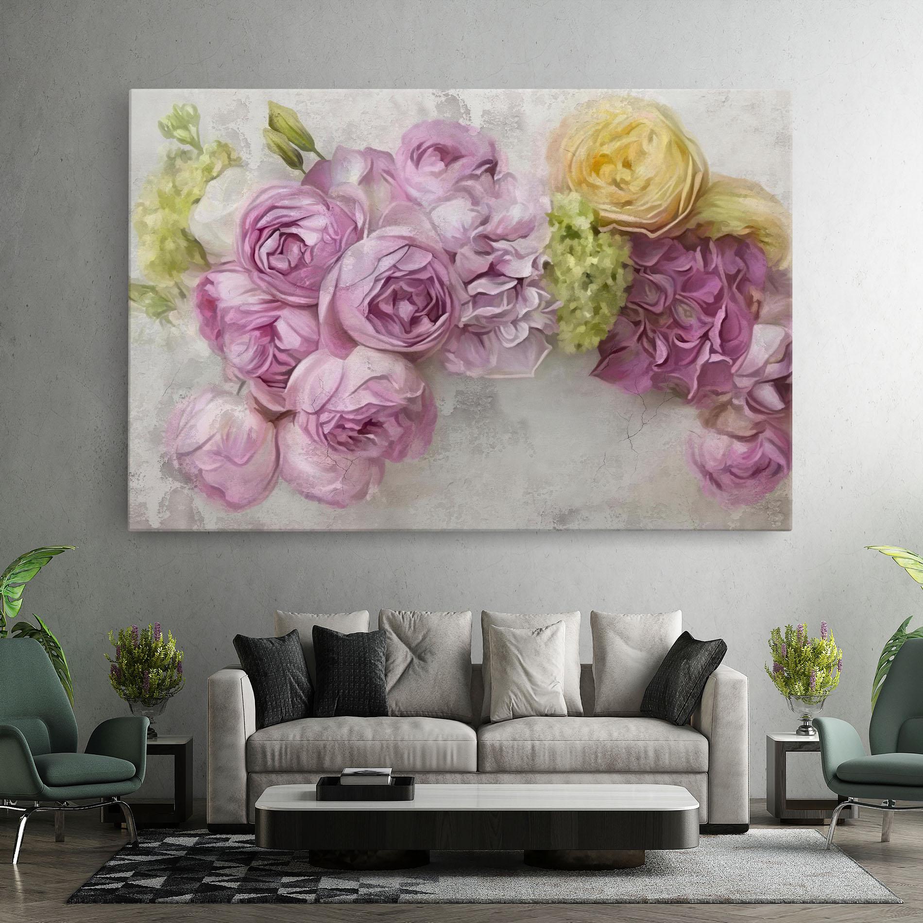 Tablou Canvas Trandafiri Colorati mockup 7