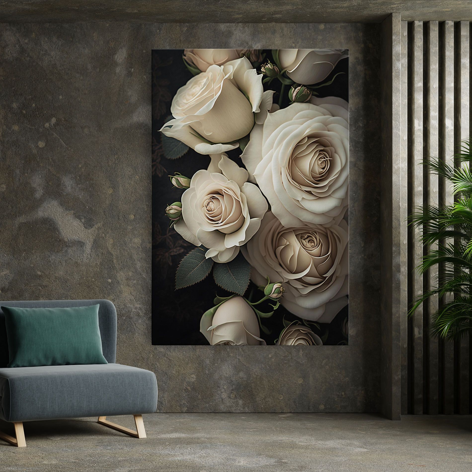 Cream Roses Close Up mockup 7