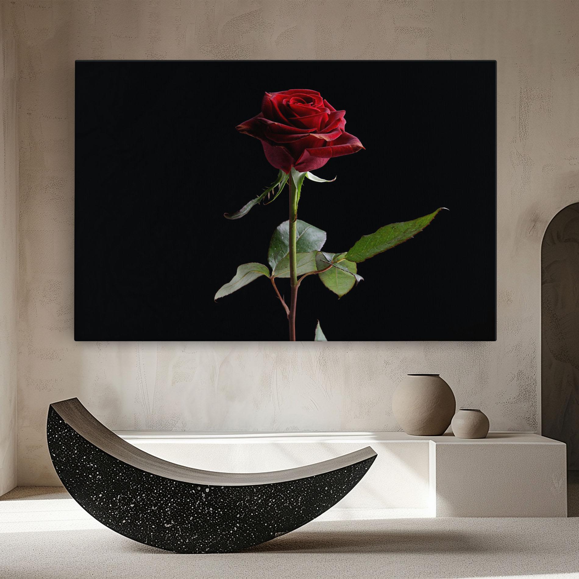Tablou Canvas Beautiful Red Rose mockup 8