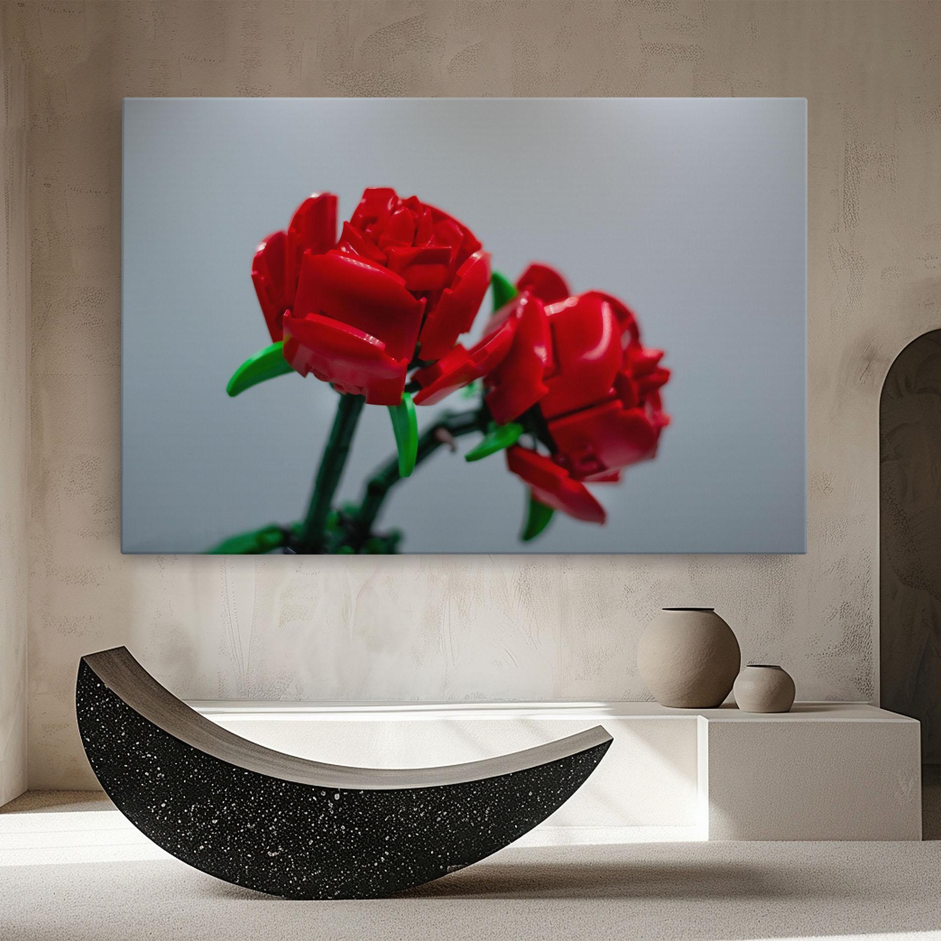 Tablou Canvas Lego Red Roses mockup 8
