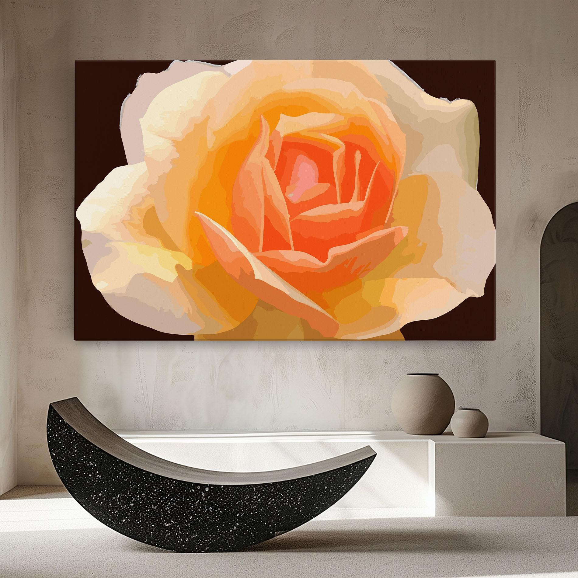 Tablou Canvas Orange Rose Ioana mockup 8