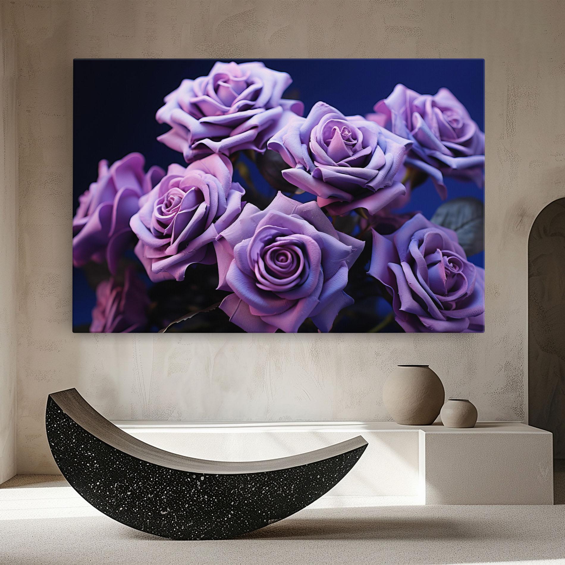 Tablou Canvas Pastel Purple Rose mockup 8