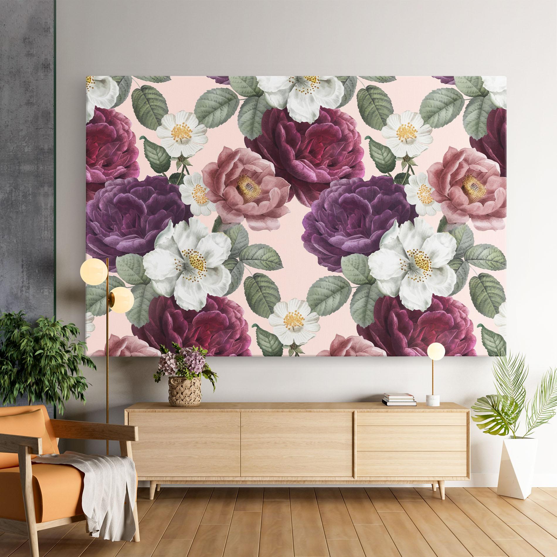 Tablou Canvas Amestec Flori mockup 9